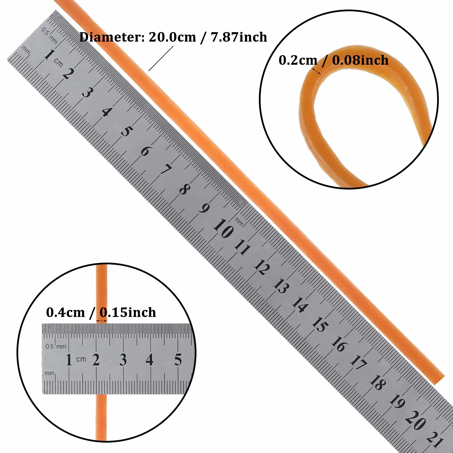 Molain duża gumka, 30 sztuk gumek, 20 cm, dodatkowe elastyczne taśmy do artykułów piśmienniczych, kosza na dokumenty, do kuwety dla kota