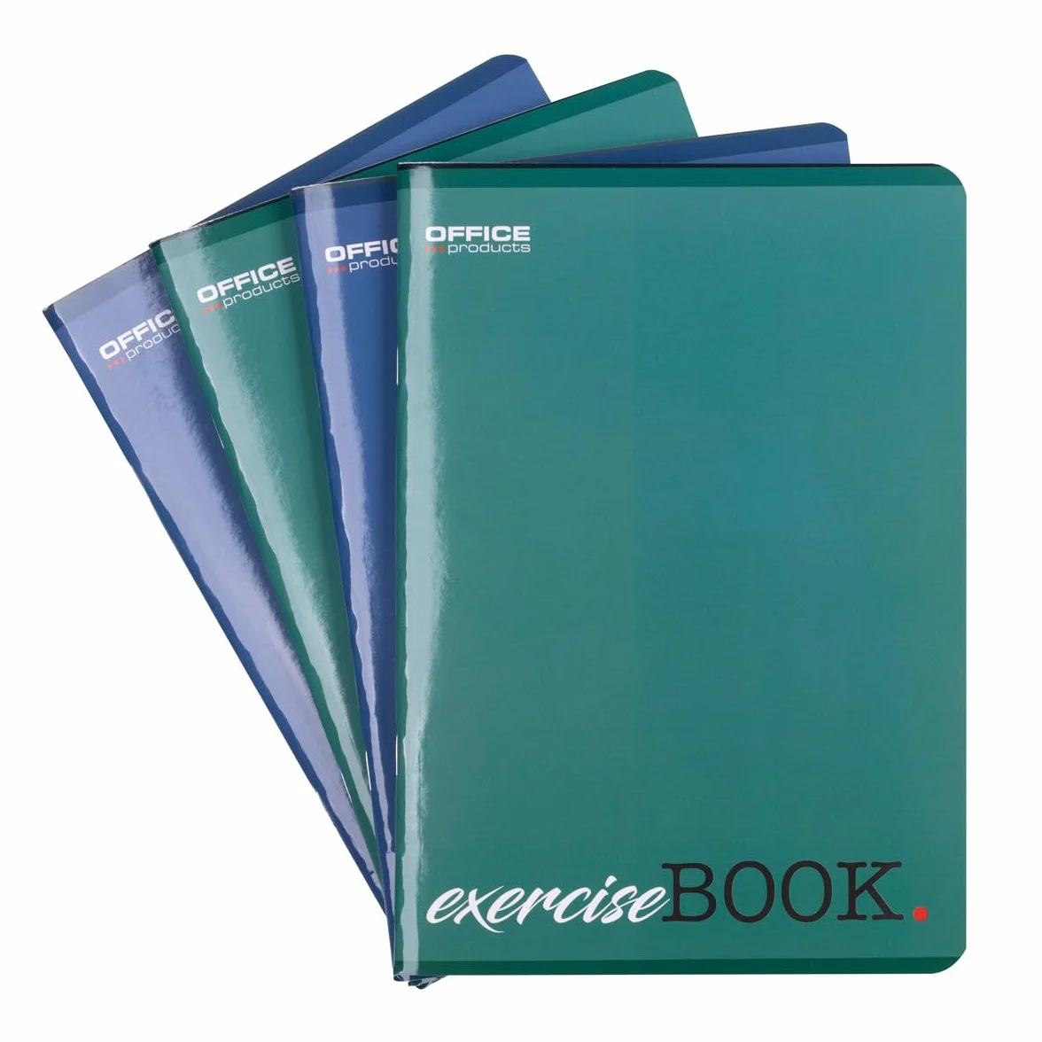 OFFICER PRODUCTS Zeszyt szkolny/format A5 96/96 arkuszy w linie/mieszane, 4 sztuki w opakowaniu, różne motywy, dla chłopców, dzieci, z marginesem, białe kartki