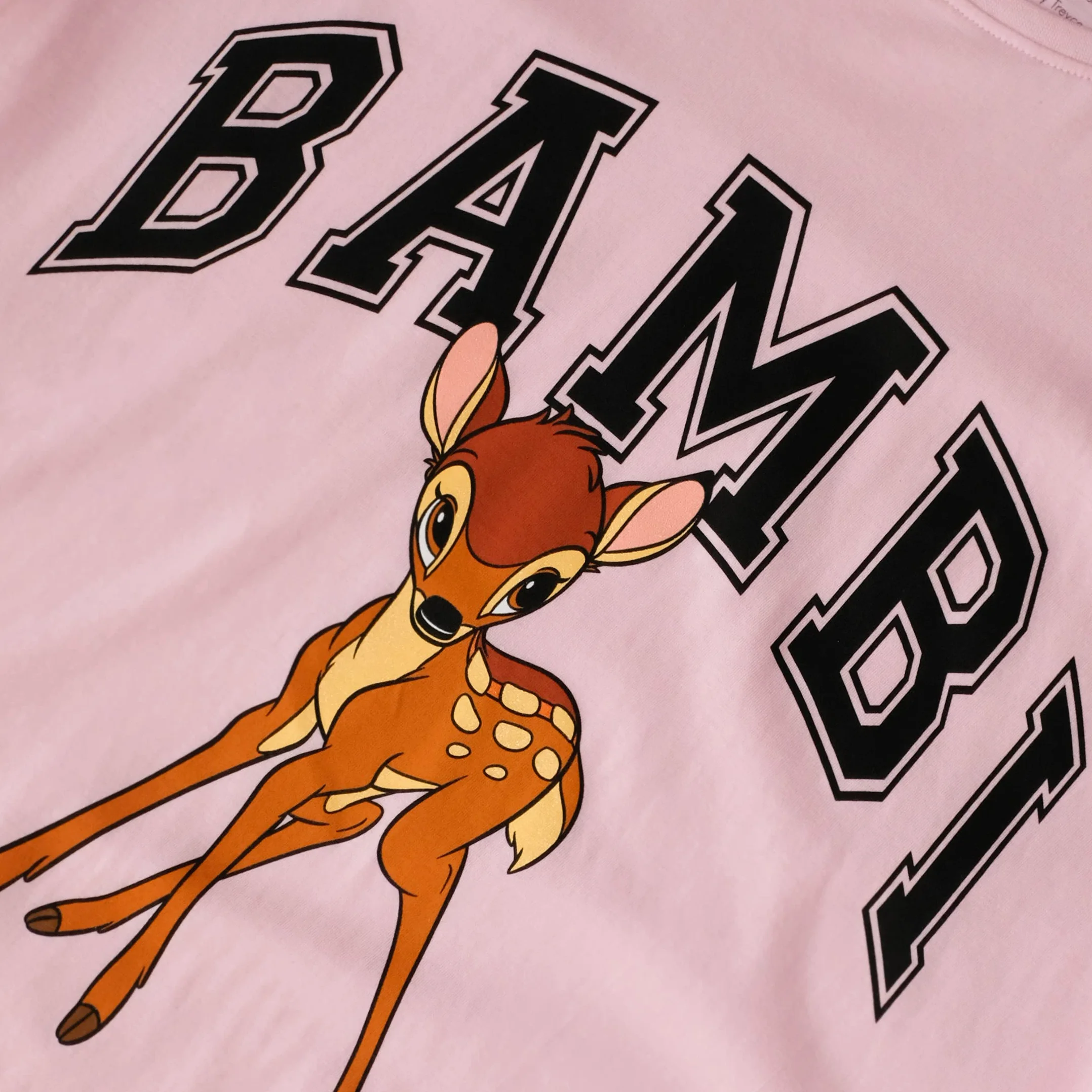 Cotton Soul Disney Bambi Collegiate damska koszulka do spania, jasnoróżowa, Jasnoróżowy, S