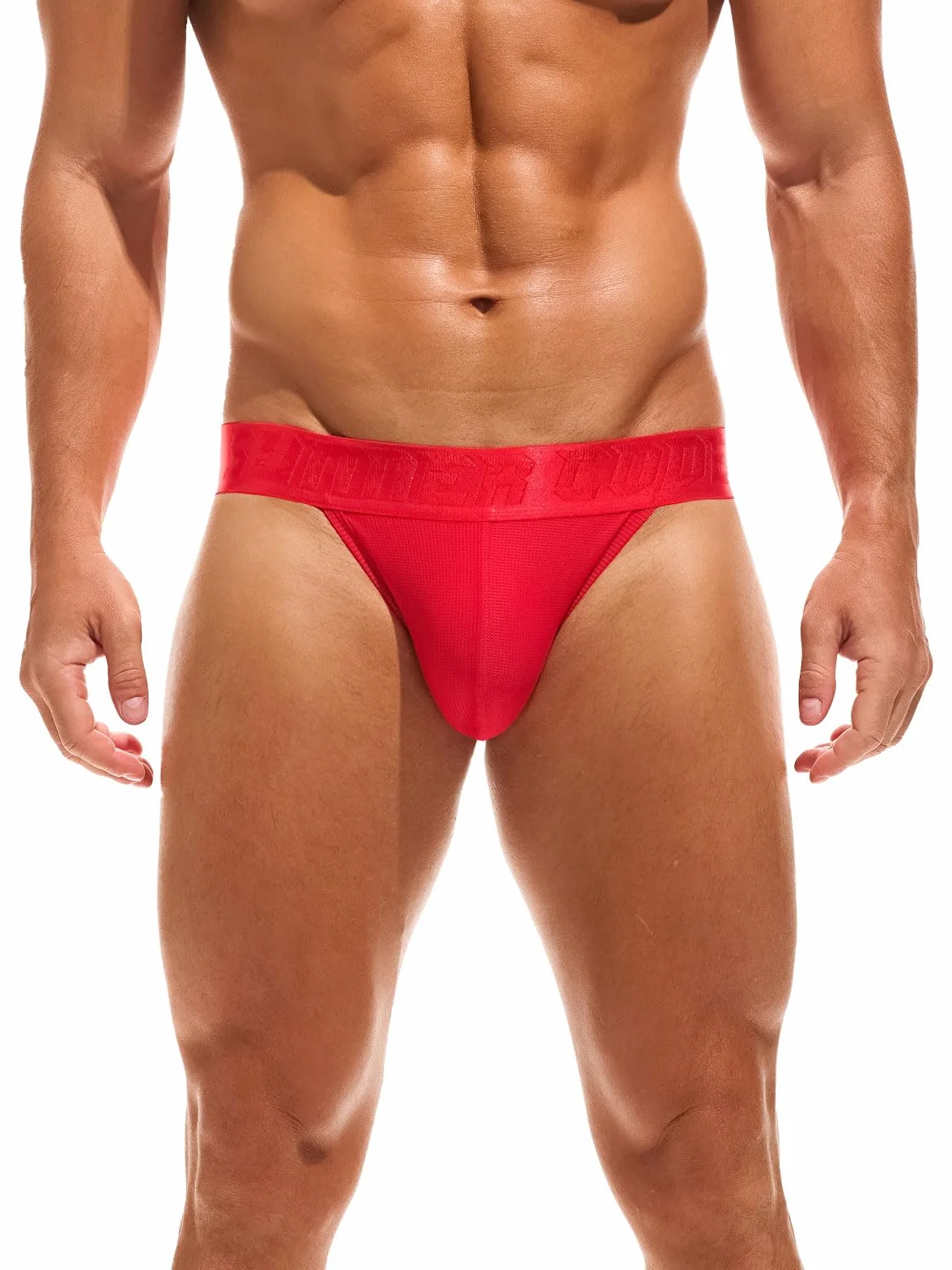 Summer Code Jock paski dla mężczyzn miękka siatka sportowe kibiców męskie trening Jockstrap stringi bielizna