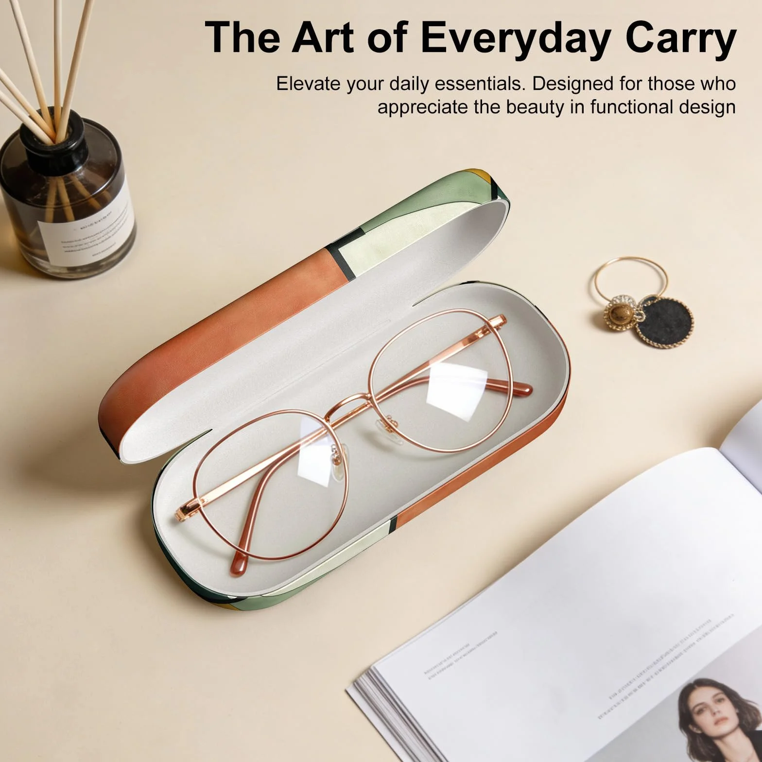 Etui na okulary, twarda obudowa, urocze etui na okulary z nadrukiem dla kobiet i mężczyzn, duże ochronne etui na okulary przeciwsłoneczne do podróży i codziennego użytku