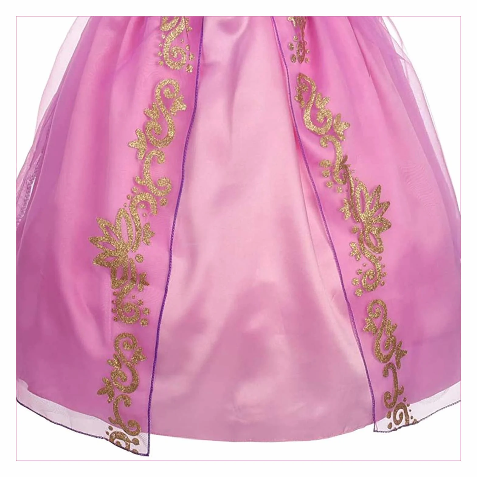 Discoball Kostium Roszpunki, sukienka księżniczki, cosplay, dla dzieci, dziewcząt, fantazyjne przebranie na Halloween, urodziny, imprezę