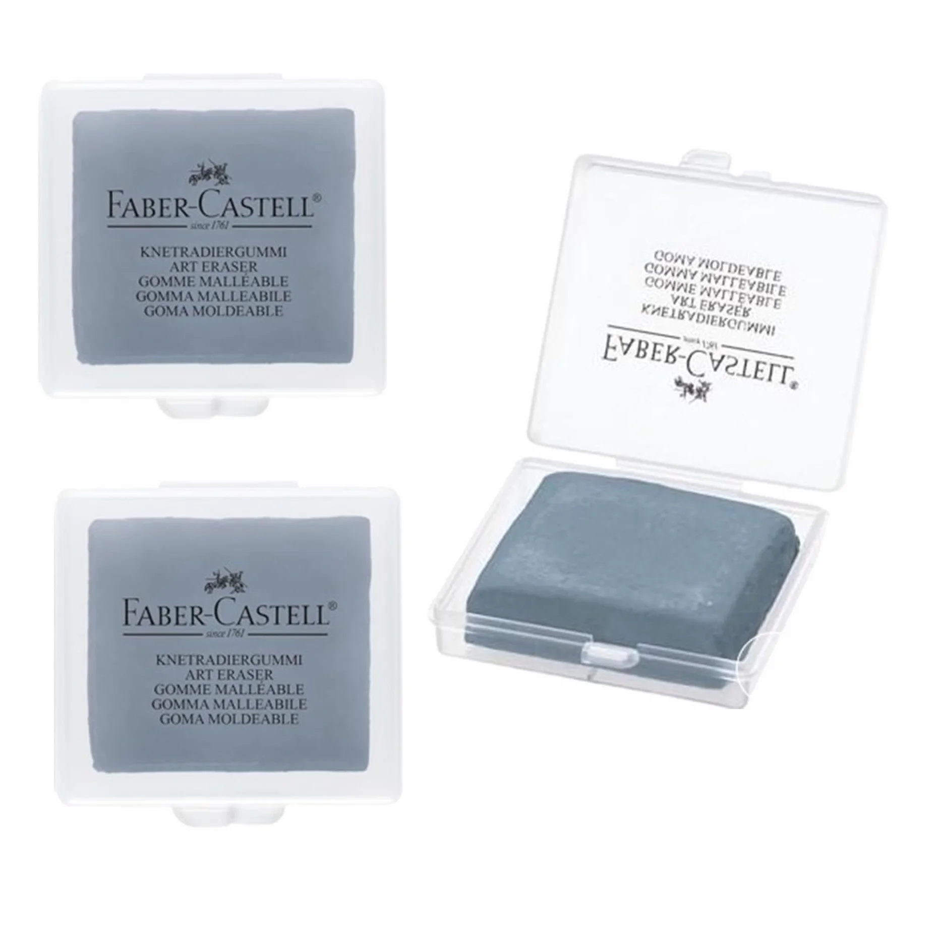 Gumka do wycierania Faber Castell (3, szara)