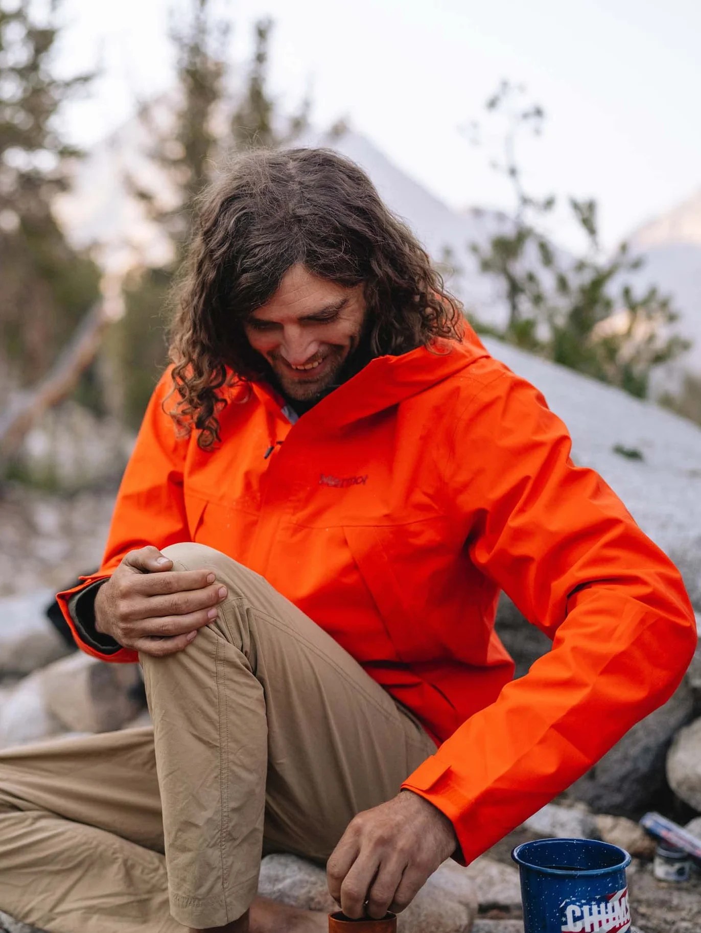 Marmot Meżczyzni PreCip Eco Pro Jacket, Wodoodporna kurtka przeciwdeszczowa