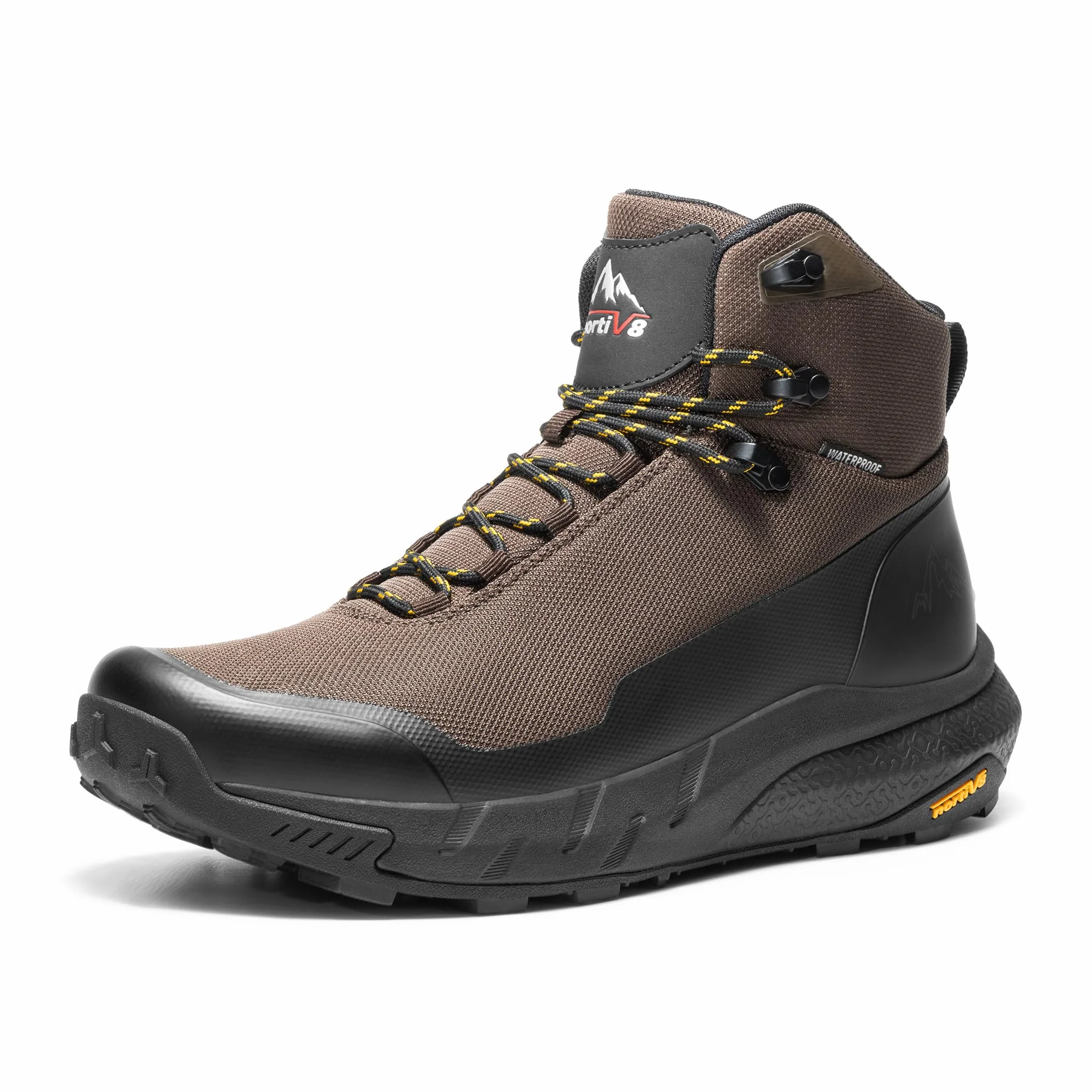 NORTIV 8 Męskie średnie wodoodporne buty turystyczne outdoorowe lekkie oddychające buty trekkingowe kemping alpinizm buty hydrotrek