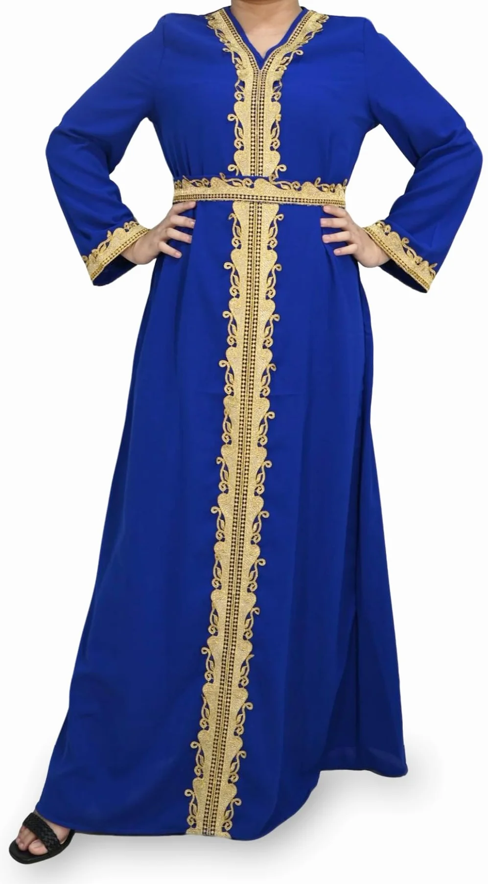 Royal Blue Djellaba Dla Kobiet