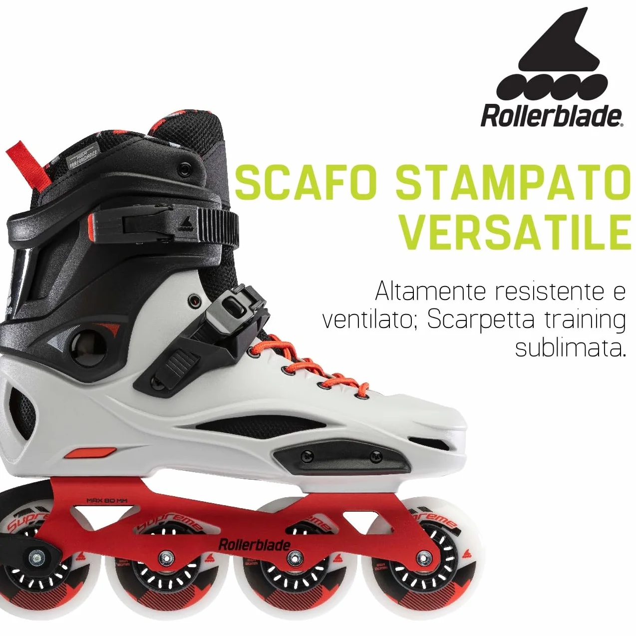 Rollerblade Męskie łyżworolki Rb Pro X, szare/Warm Red, 250