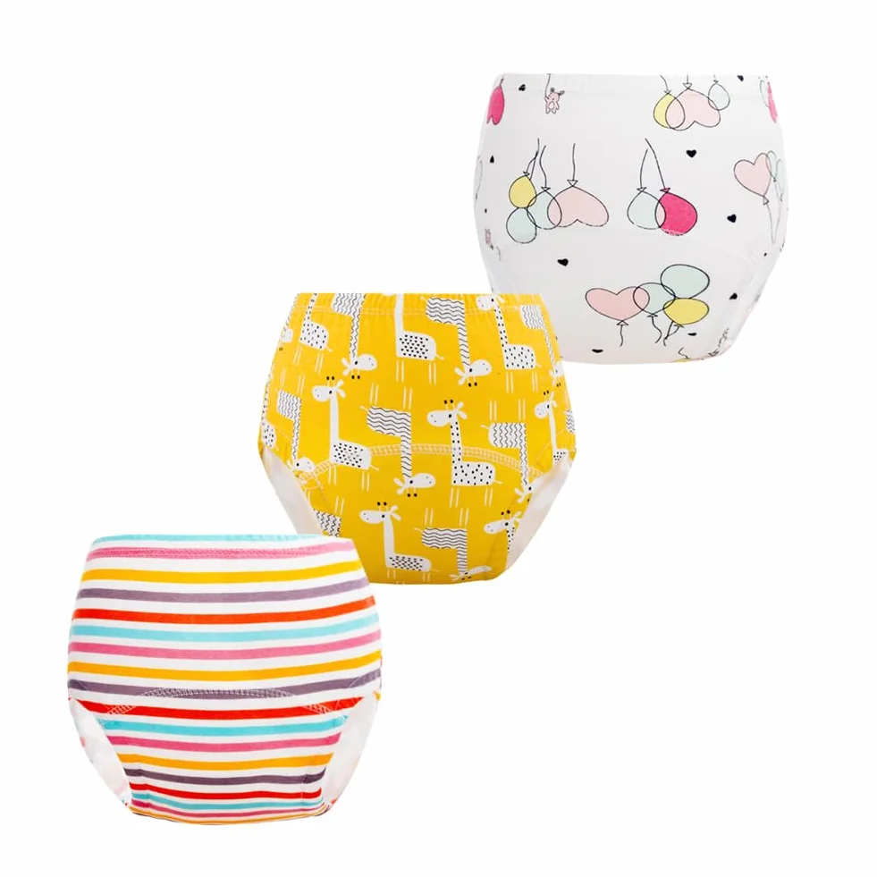 JackLoveBriefs Zestaw 10 majtek do nauki dla chłopca dziewczynki (2-6 lat)