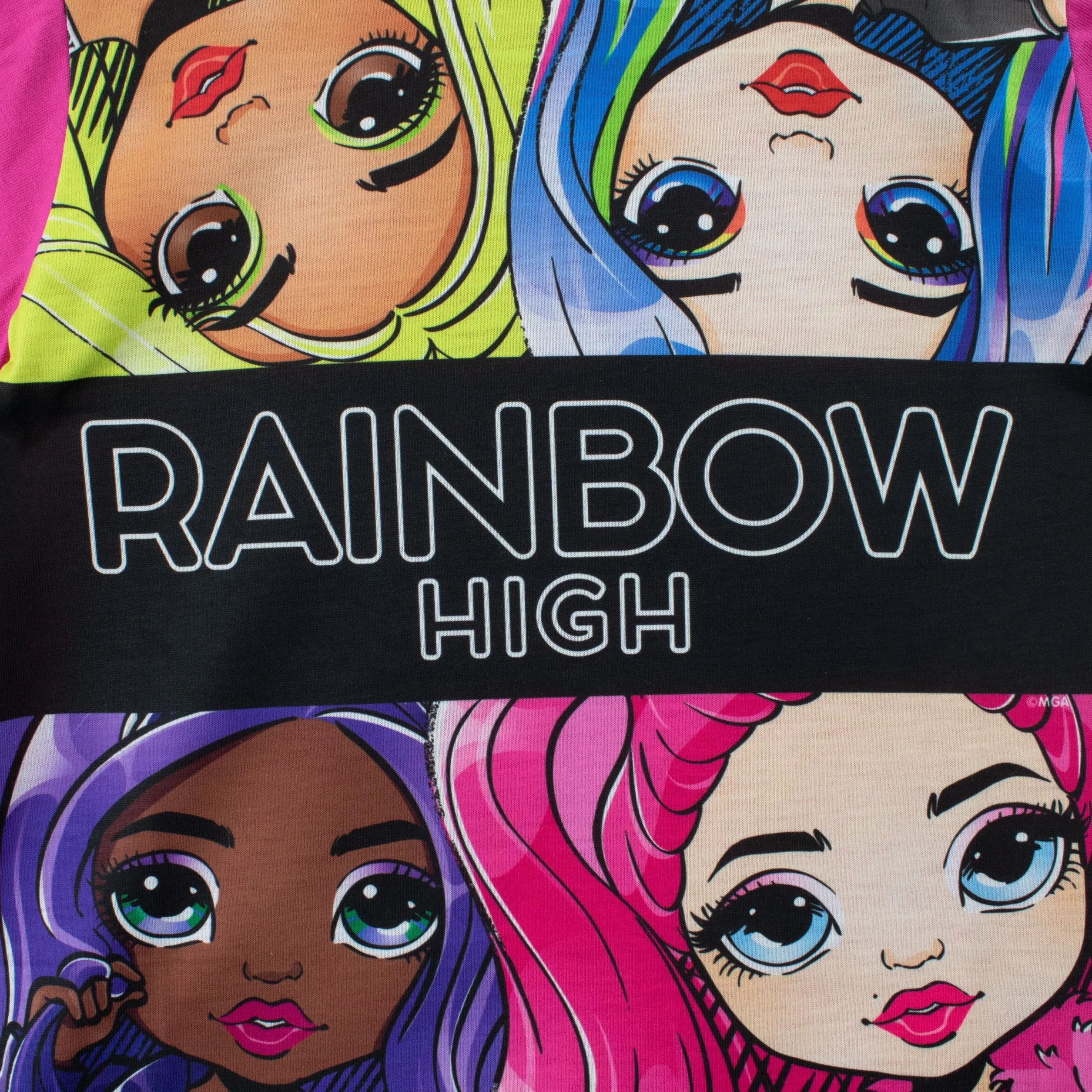Rainbow High Piżama Dziewczęta Lalki Krótki zestaw piżamowy Wielobarwny 122