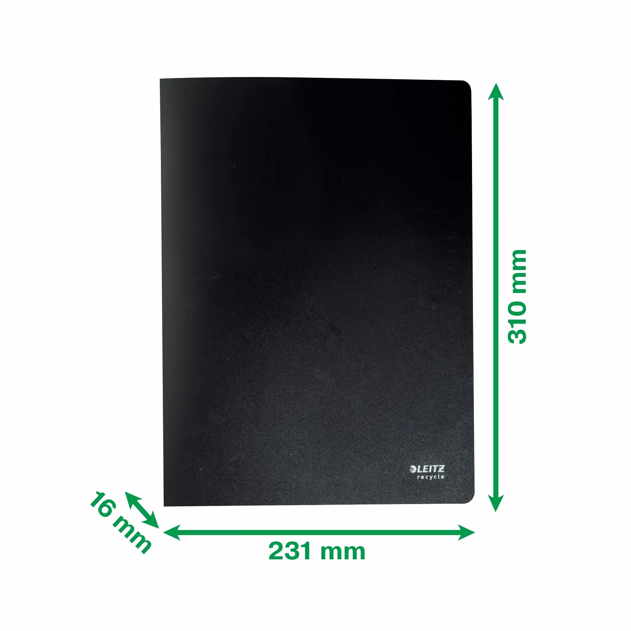 Leitz, Album Ofertowy A4 Leitz Recycle, Zawiera 40 Przymocowanych Plastikowych Koszulek, Mieści 80 Kartek, w 100% Nadaje się do Recyklingu, Przyjazny Środowisku, Kolor Czarny (46770095)