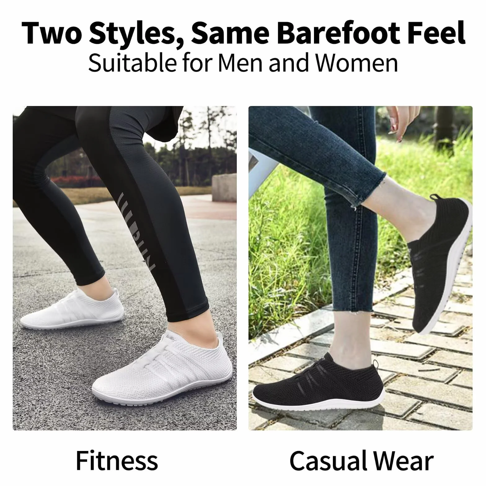Merdoo Buty Barefoot Mężczyźni Kobiety Wygodne Buty Sportowe Oddychające Buty Do Biegania Minimalistyczne Buty Fitness Lato Lekkie Buty Do Chodzenia Antypoślizgowe Sneaker Unisex 37-45EU