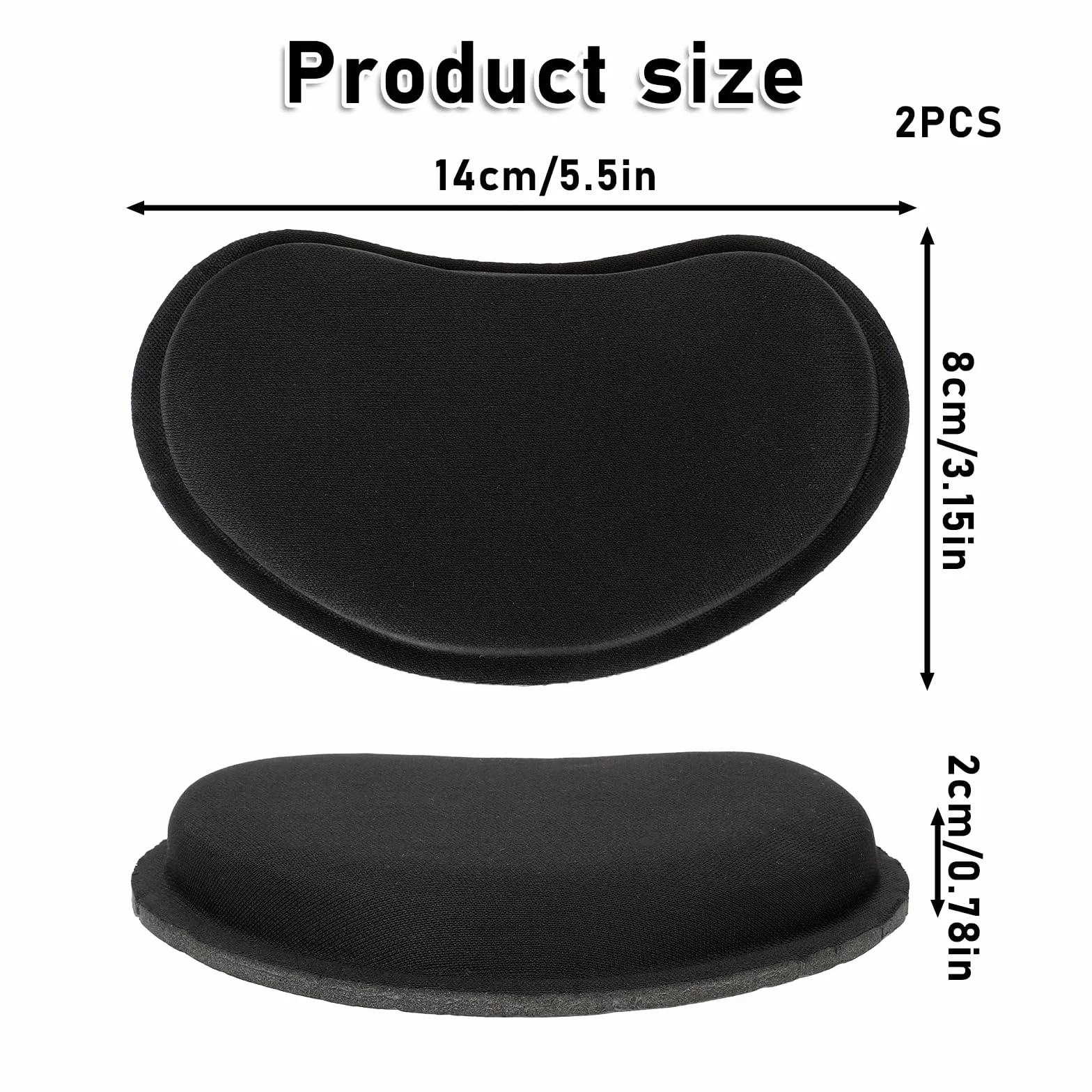 TIESOME Podkładka pod nadgarstek, ergonomiczna podkładka pod nadgarstek, 2 sztuki, antypoślizgowa podkładka pod nadgarstek, z pianką memory, odciążająca nadgarstek, do laptopa, biura, pracy, komputera