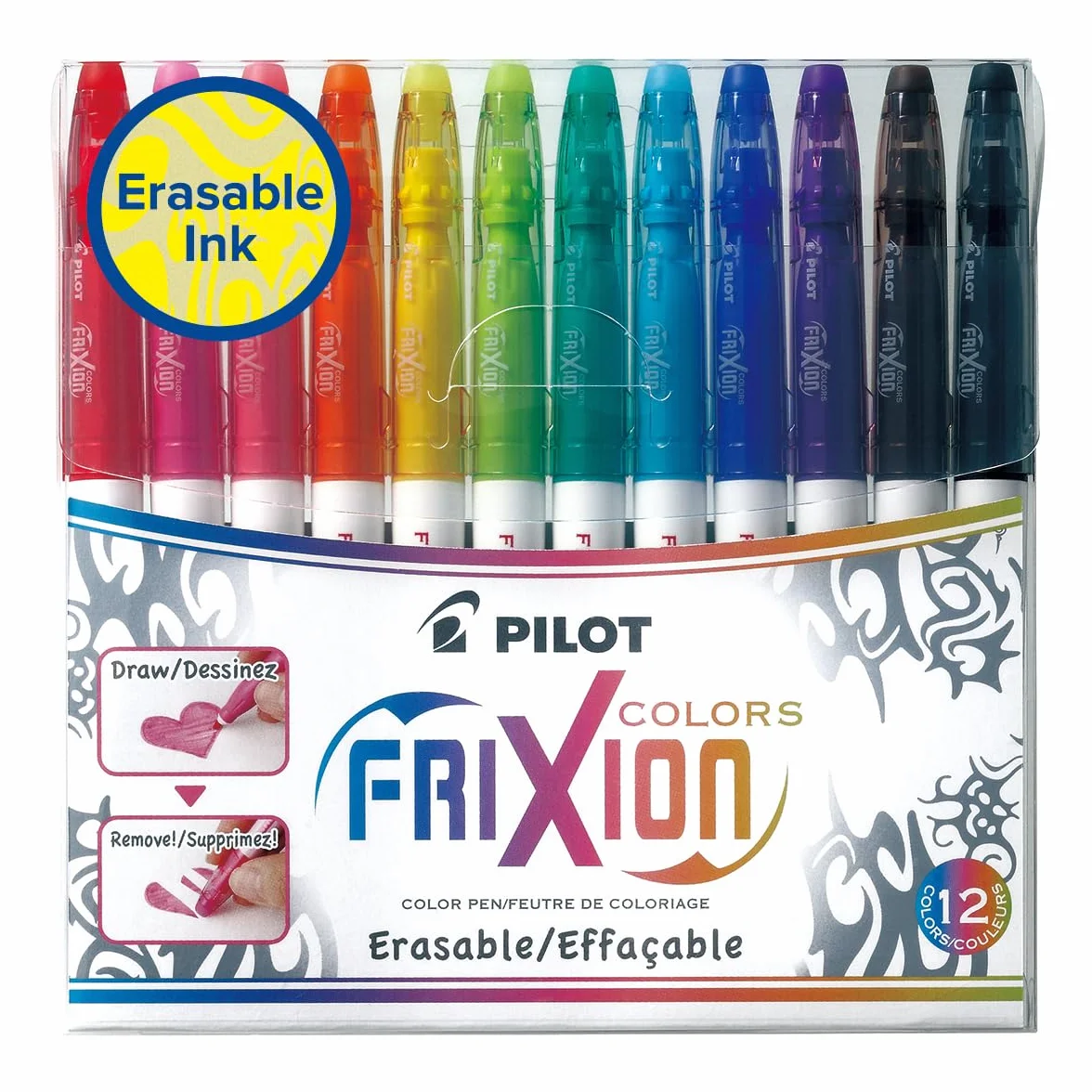 Pilot Pen Frixion 220300120 Marker, Wielokolorowy, 12 sztuk