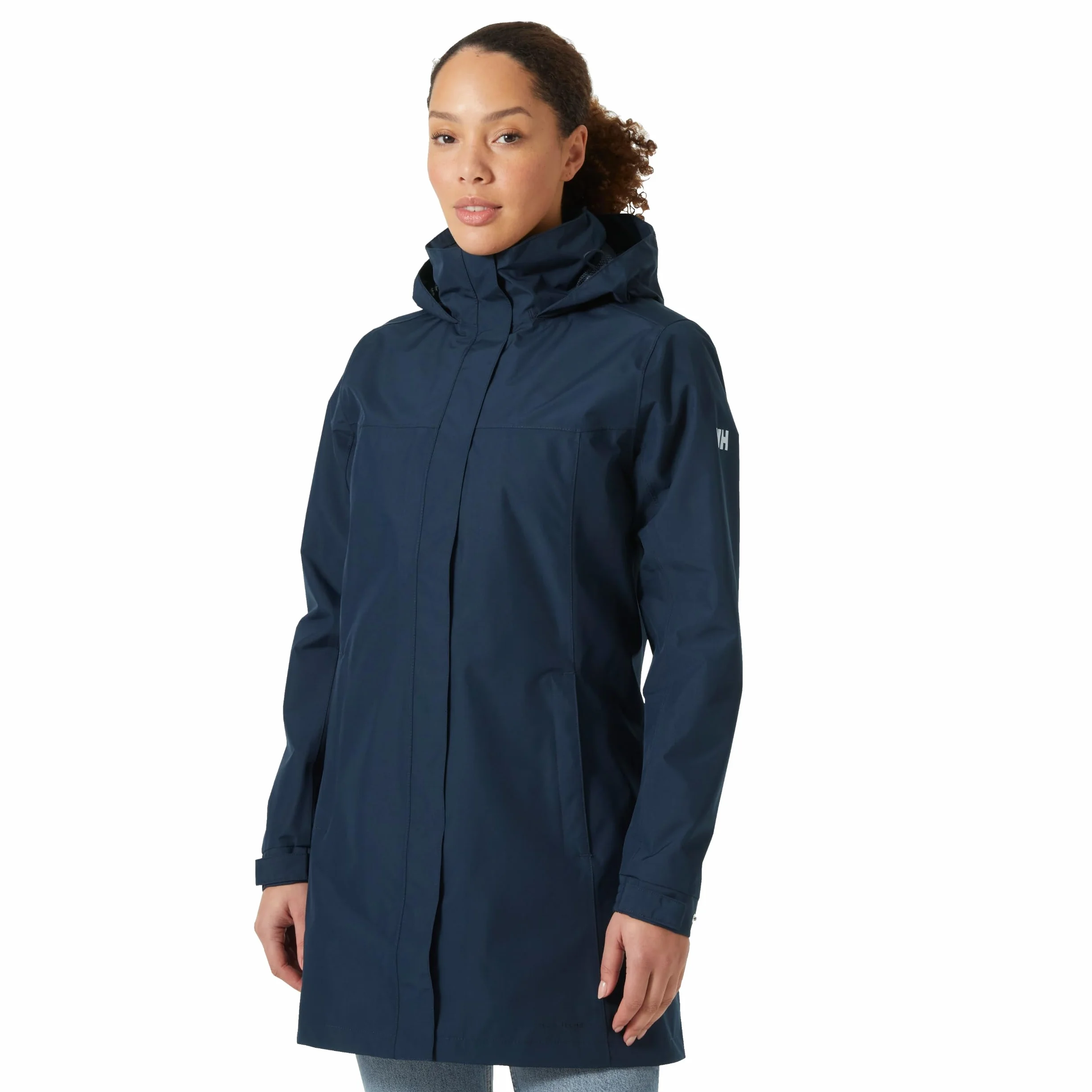 Helly-Hansen Kobiety Aden Long Płaszcz, Granatowy, L