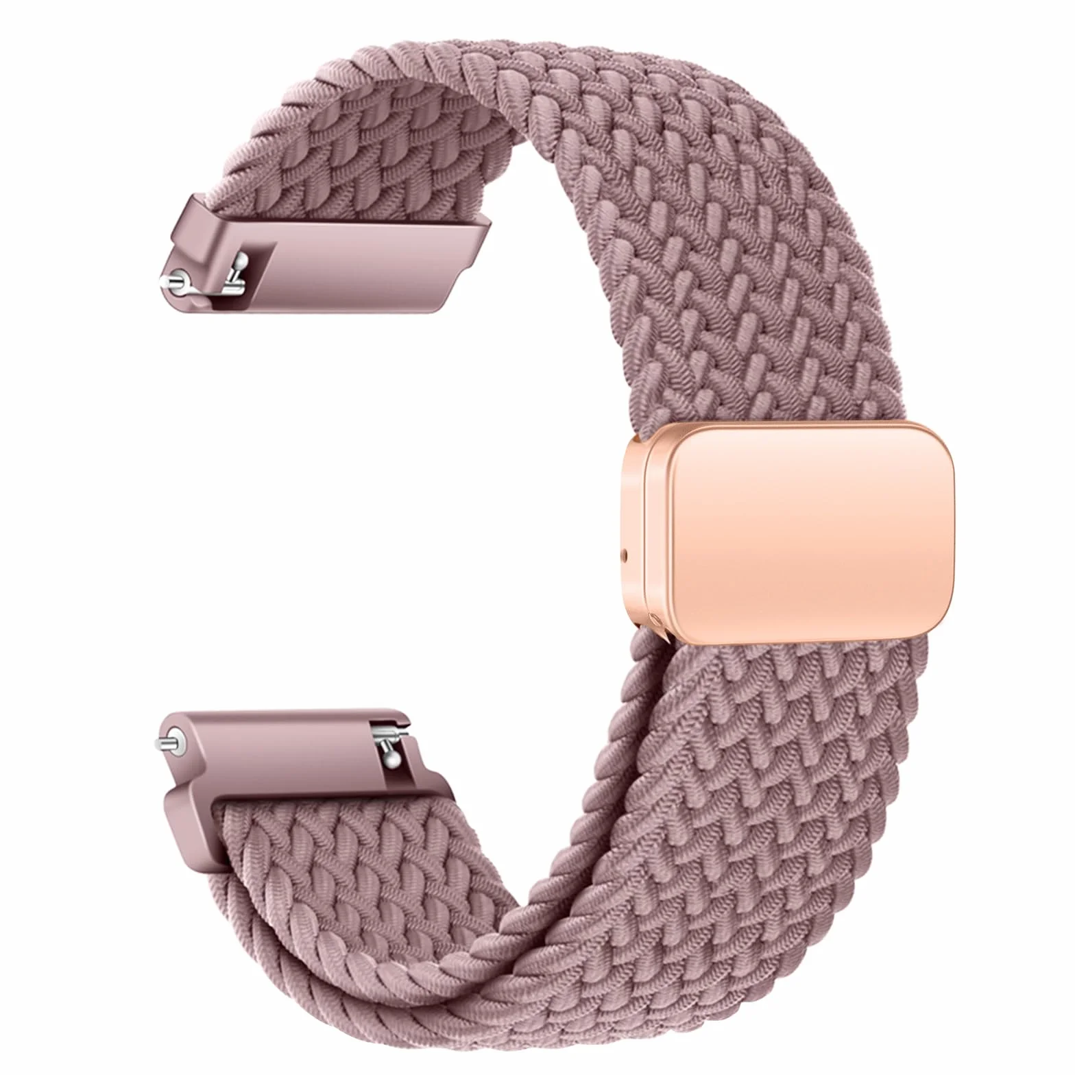 Nylonowy pasek 20 mm 22 mm z regulowaną klamrą magnetyczną dla mężczyzn i kobiet, elastyczna i wygodna wymienna bransoletka kompatybilna ze smartfonami i zegarkami