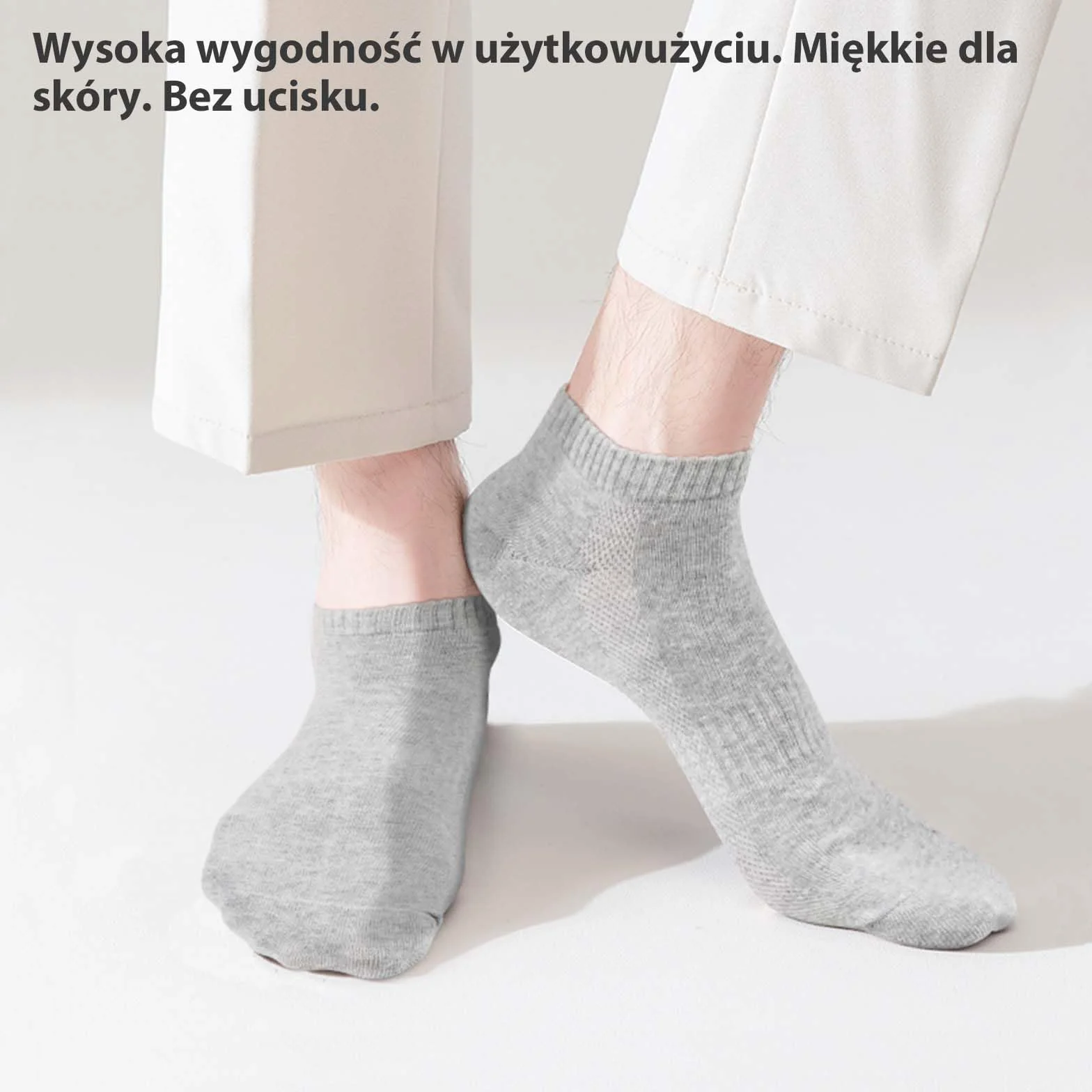 QINCAO Skarpetki do trampek Mężczyźni Kobiety 6/10 par Krótkie półskarpetki Bawełniane skarpetki sportowe Oddychające skarpetki do biegania