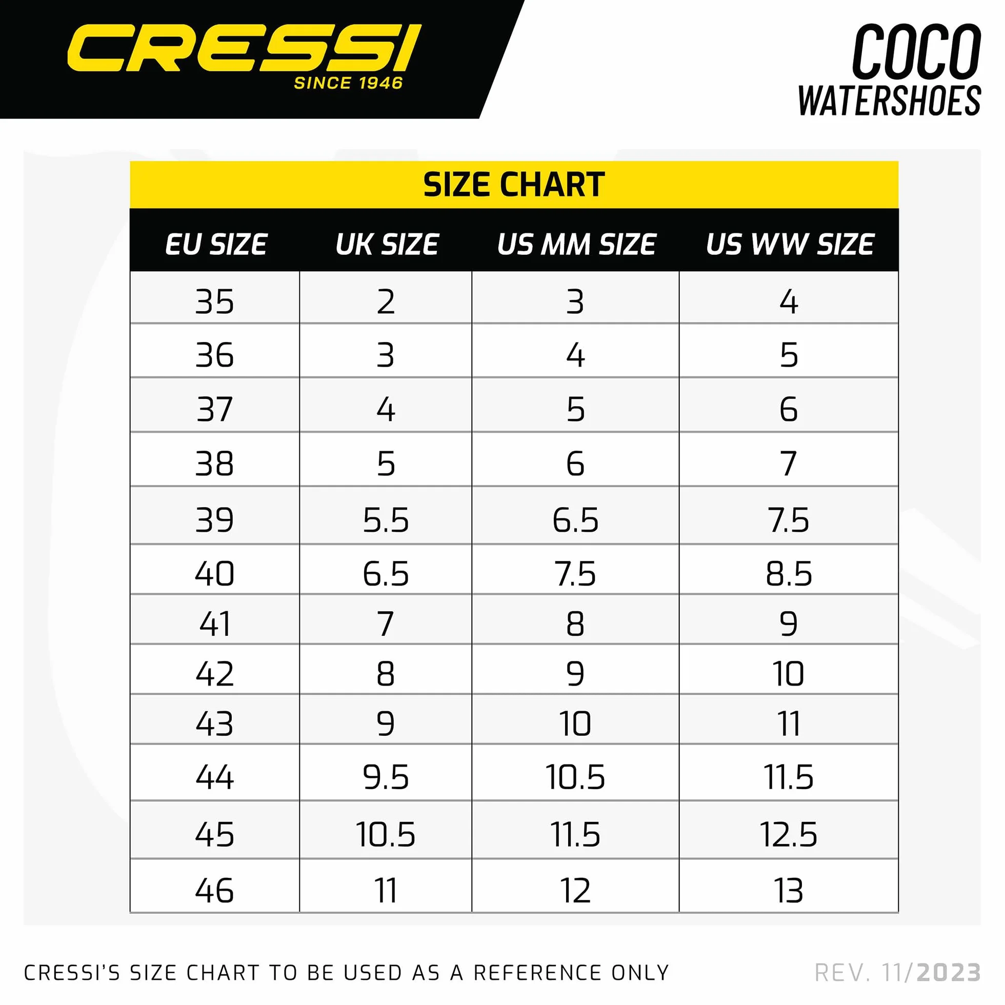 Cressi Uniseks Coco ShoesAquashoes do sportów wodnych