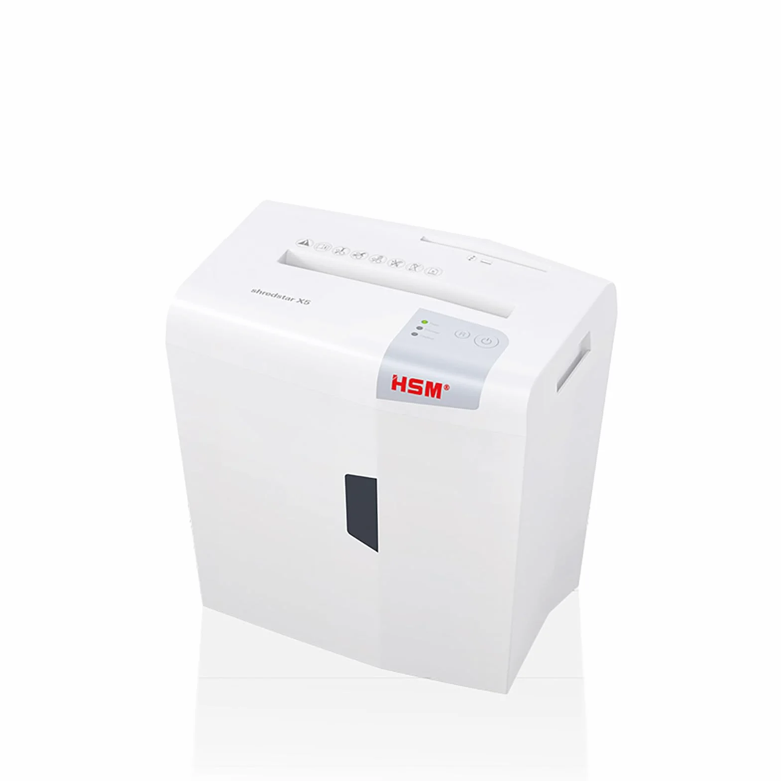 HSM Shredstar X5 niszczarka dokumentów, poziom bezpieczeństwa P-4, 5 arkuszy (cięcie cząstek) z niszczarką CD