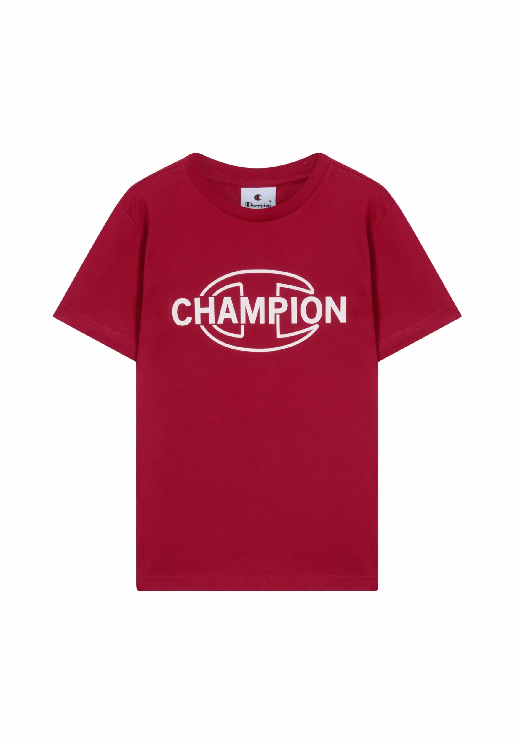 Champion Legacy Boys, graficzny T-shirt z okrągłym dekoltem, XXS, czerwony, Czerwony, XXS
