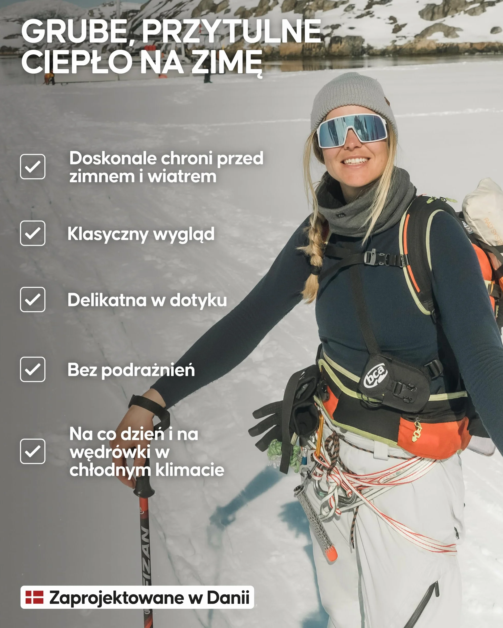 DANISH ENDURANCE Czapka z Polaru z Podszewką z Polaru Merino na Jesień i Zimę, Męska i Damska, Czapki Termiczne