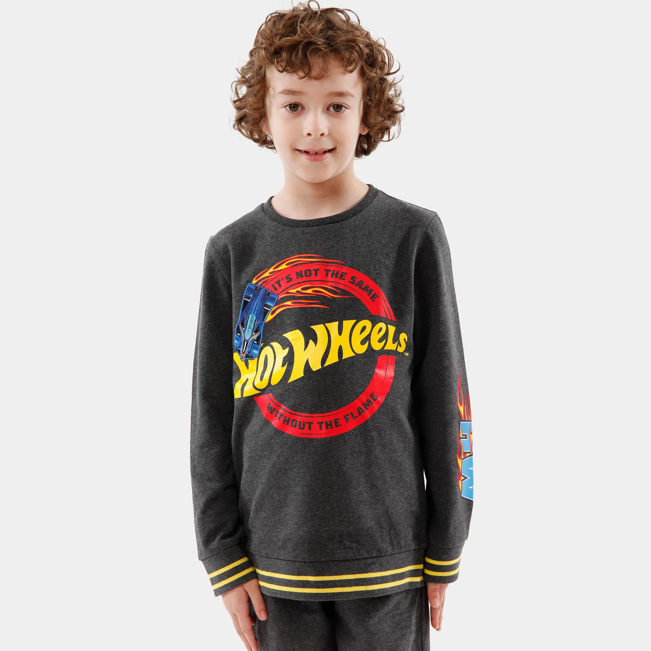Zestaw swetra i joggerów Hot Wheels | Zestaw bluz i joggerów dla chłopców | Dres wyścigowy dla dzieci | Wiek od 3 do 13 lat