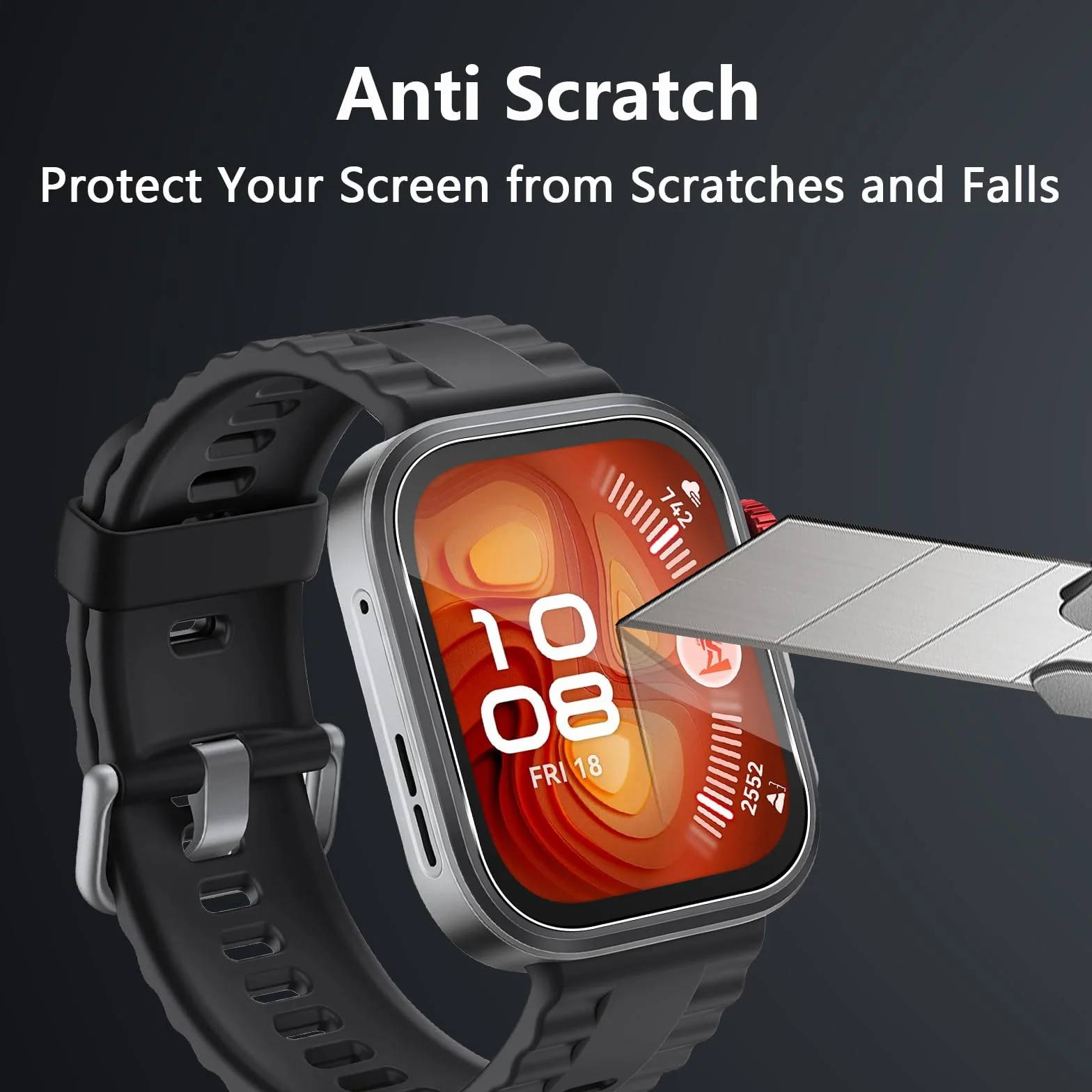 Szkło hartowane do Huawei Watch Fit 4 Pro, folia ochronna 9H twardość 9H Hartowany ekran, bez pęcherzyków, przezroczysty