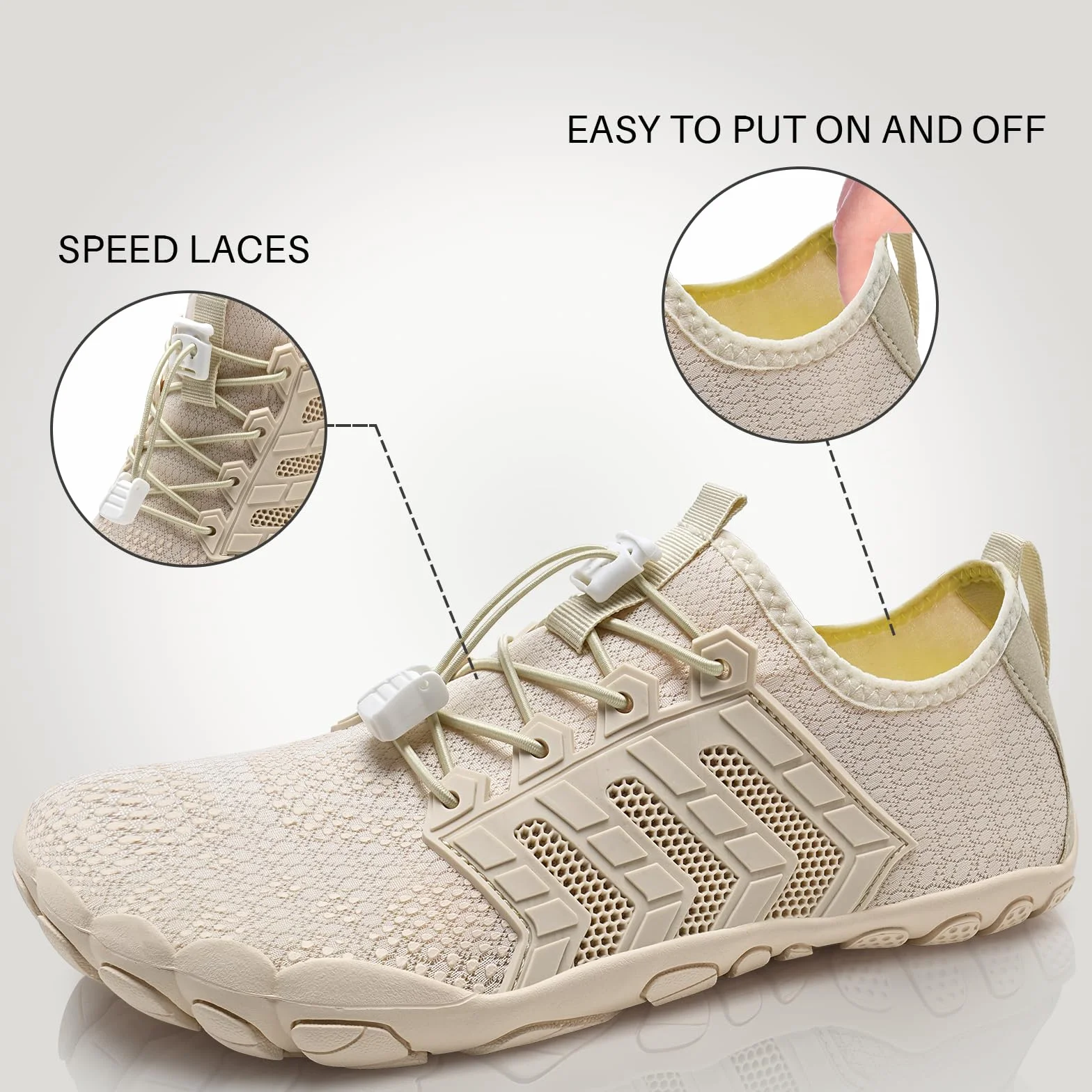 IceUnicorn Buty do chodzenia na boso, damskie i męskie, buty fitness, buty na plażę, buty do pływania
