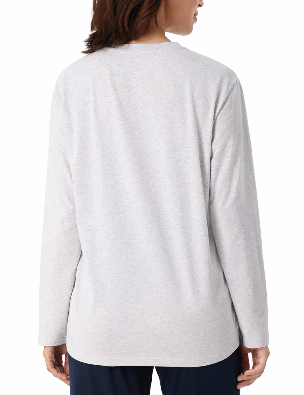 Schiesser Damen Schlafshirt langarm Baumwolle - Mix + Relax