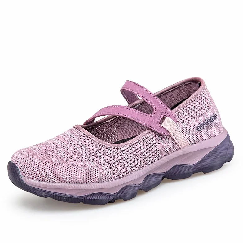 Oddychające i swobodne buty damskie buty do chodzenia lekkie trampki ortopedyczne damskie antypoślizgowe buty do chodzenia