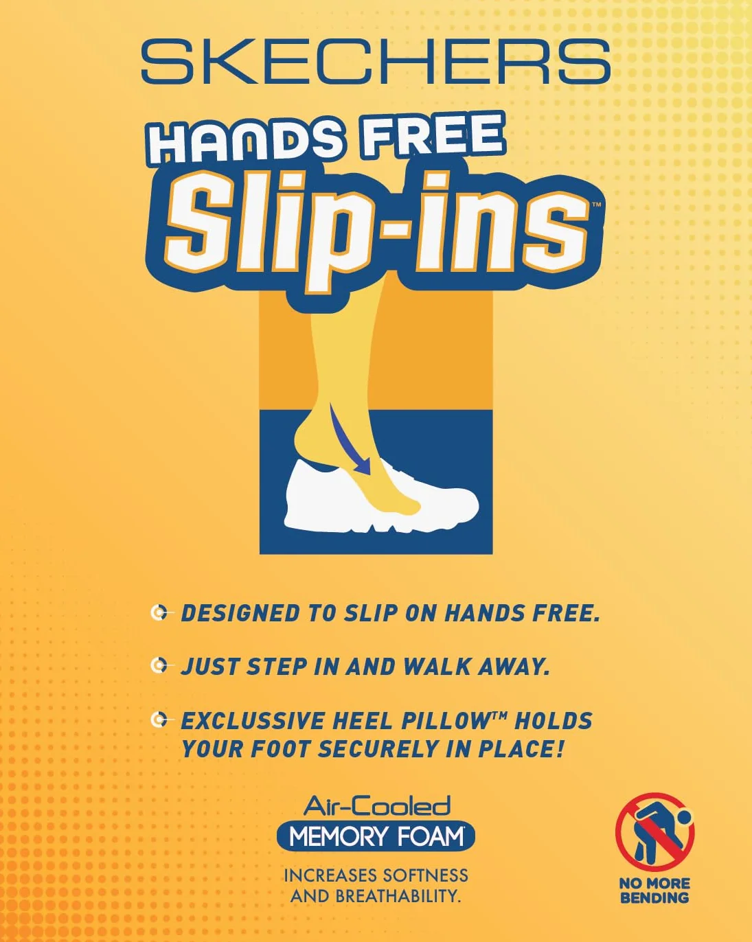 Skechers Mężczyźni Skechers Hands Free Slip-ins Go Walk Flex- Hands UpAdidasy