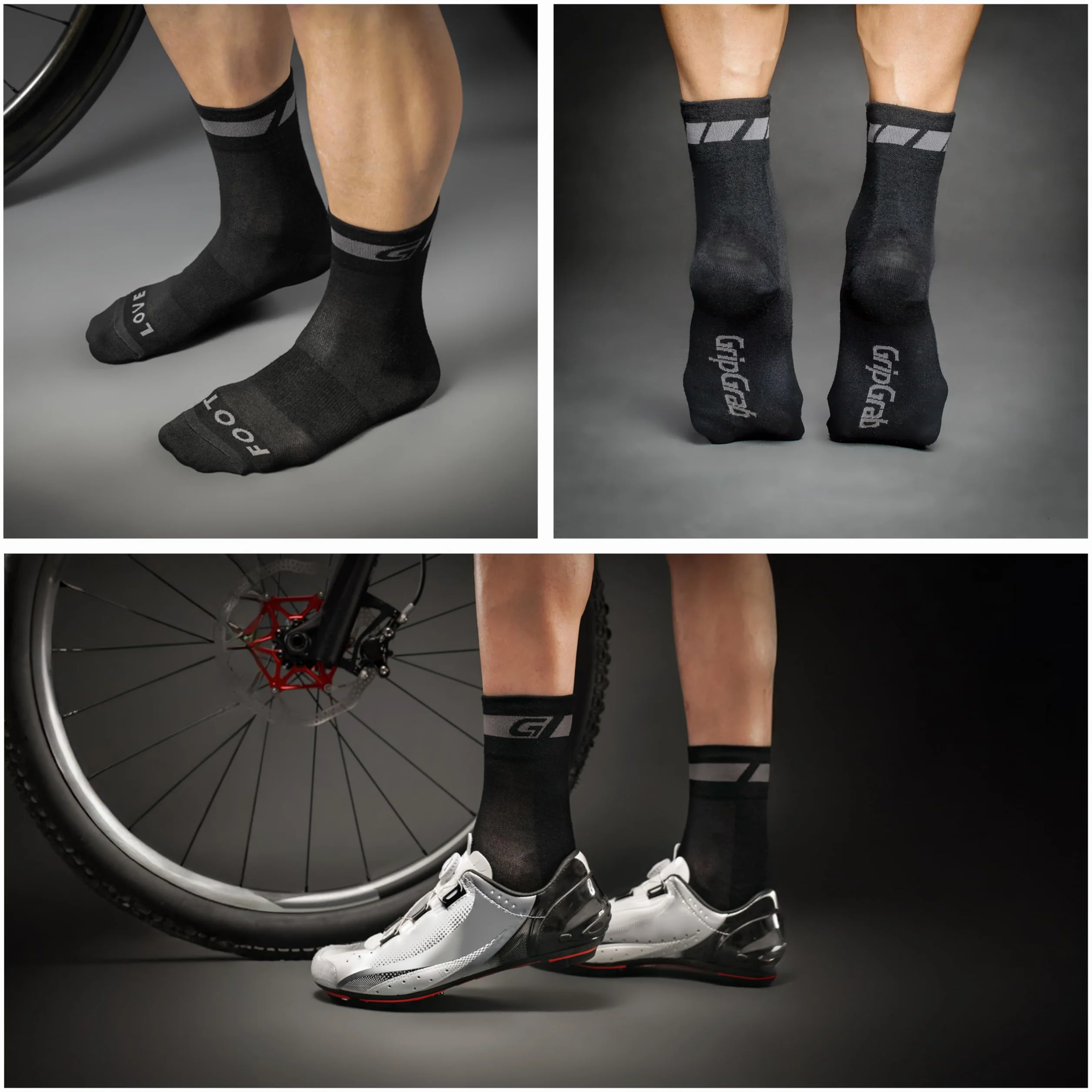 GripGrab skarpety rowerowe merino Unisex – dorośli Skarpety Rowerowe Wool Skarpety