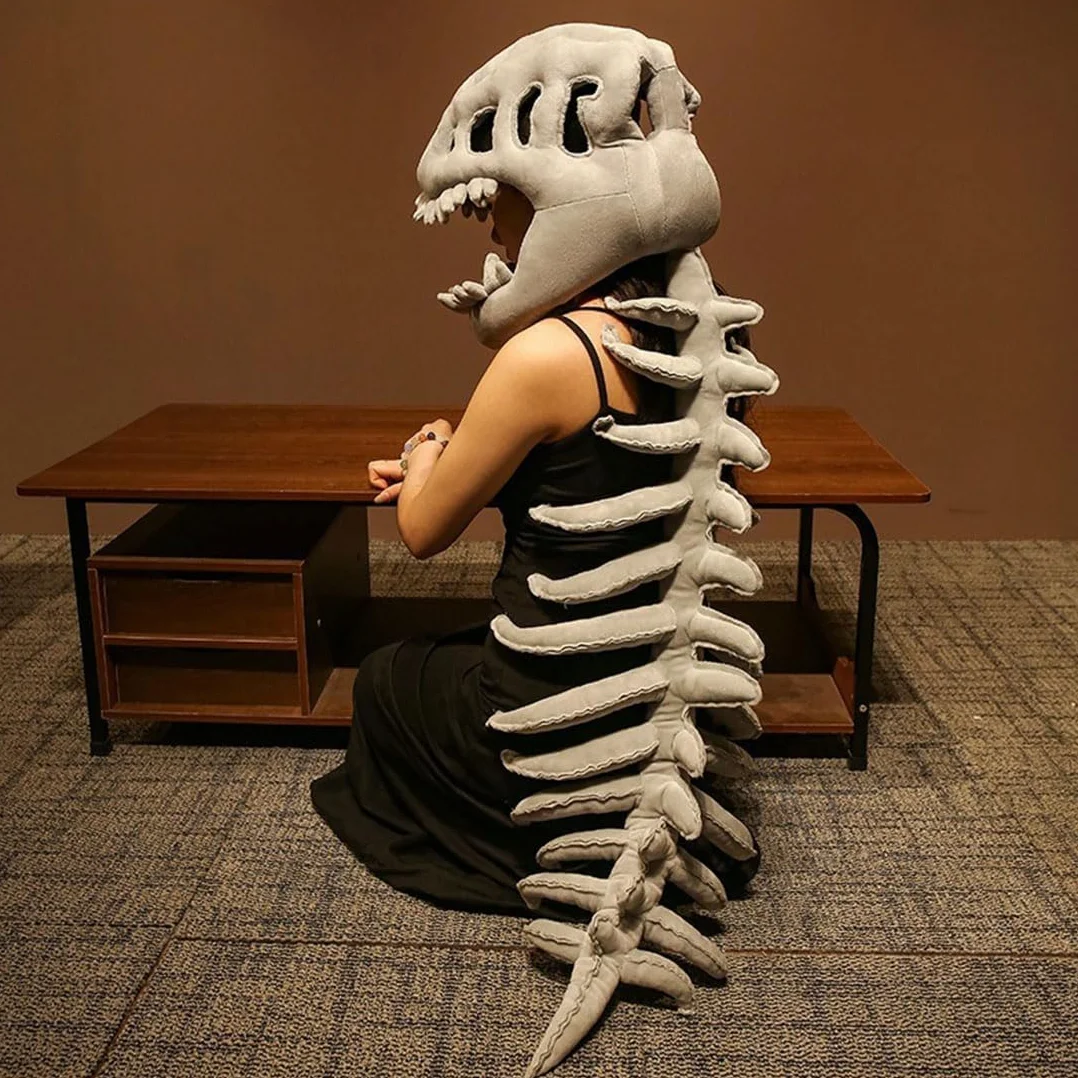 Realistyczny Pluszowy Kostium Szkieletu Dinozaura,Zestaw Kostiumów Szkieletu, ostium cosplay, kostium na Halloween, kostium na całe ciało,Kostium na imprezę,Na urodziny,Imprezę