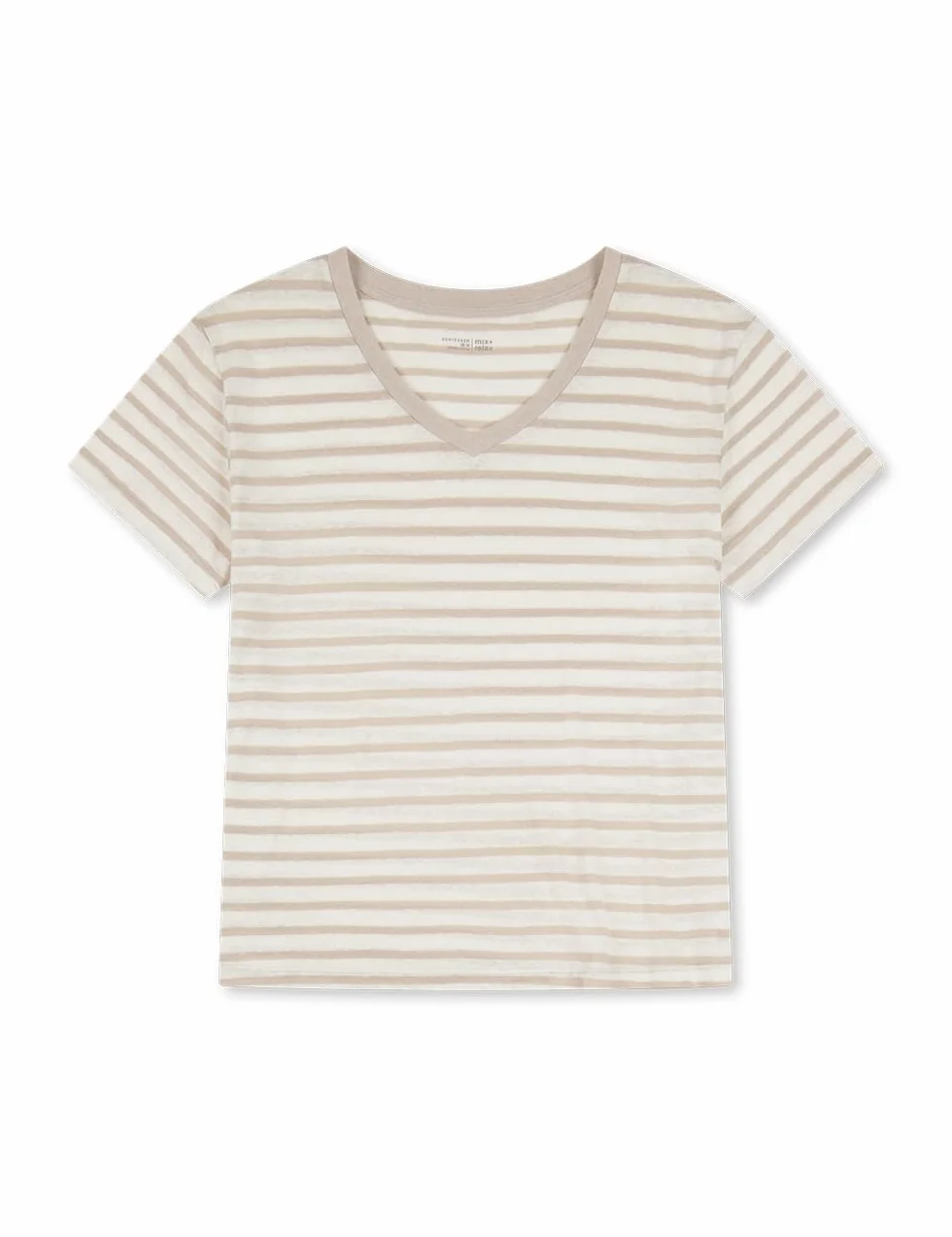 Schiesser Góra od pidżamy Kobiety Schiesser Damen Schlafshirt Kurzarm Leinen - Mix + Relax