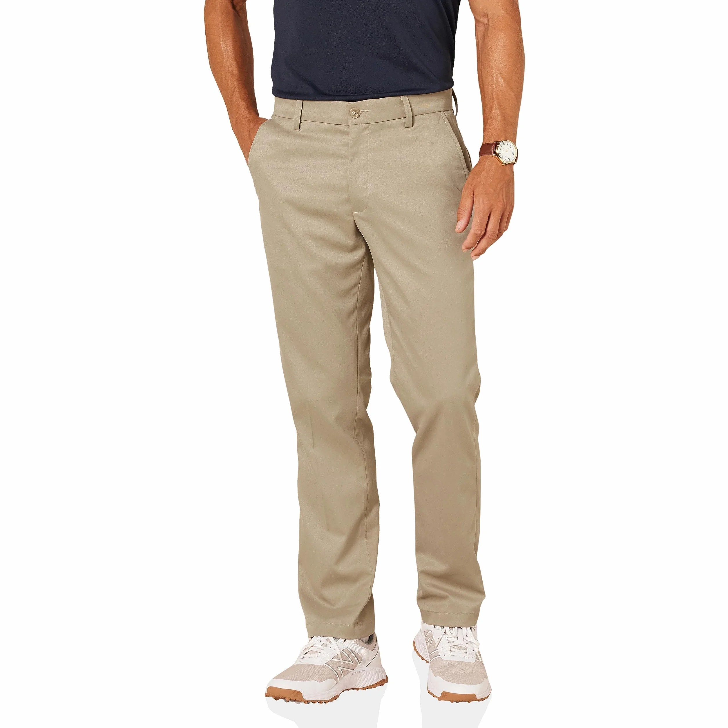 Amazon Essentials Mężczyźni Elastyczne spodnie golfowe o prostym kroju