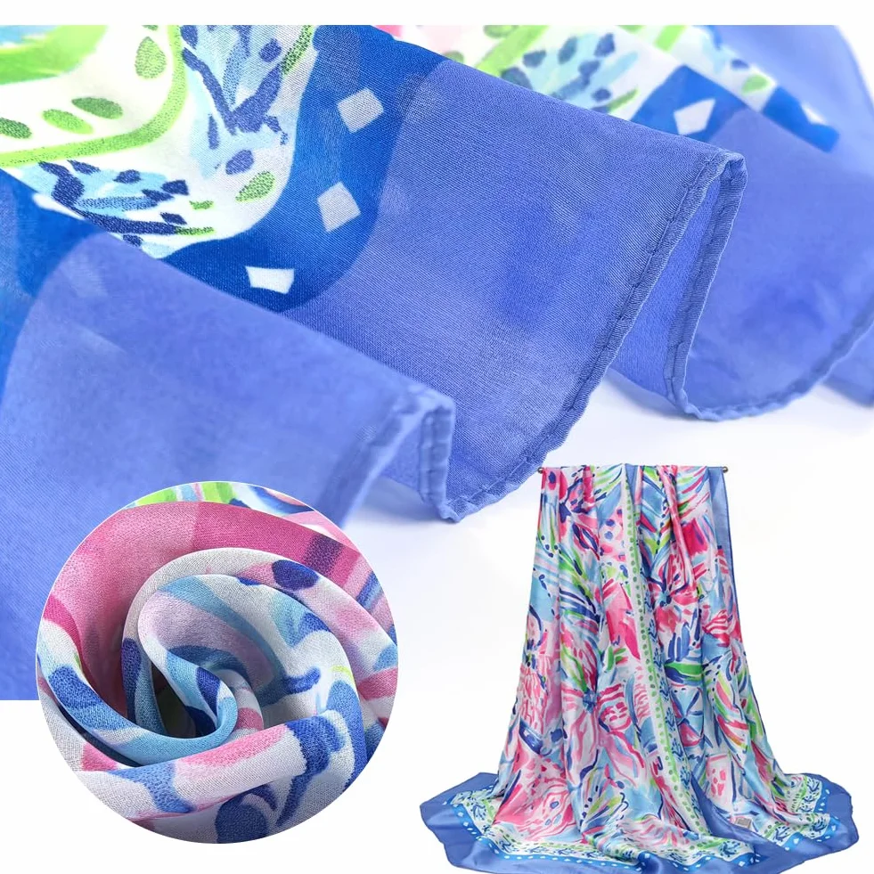 Pareo kobiety morskie, 180 x 90 cm, duże okrycia i kwiatowy parei szyfon, pareo plaża, imitacja jedwabiu sarong gładkie morze dla kobiet, plaża, podróże, basen, plaża