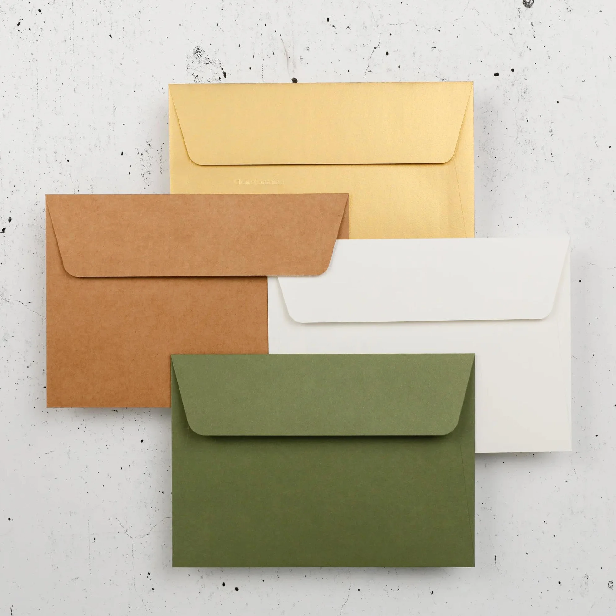 Clairefontaine 5076C – Zestaw 20 samoprzylepnych kopert – format C6 11,4 × 16,2 cm – 120 g/m² – kolor: szałwiowy – kolekcja Pollen – papier premium gładki