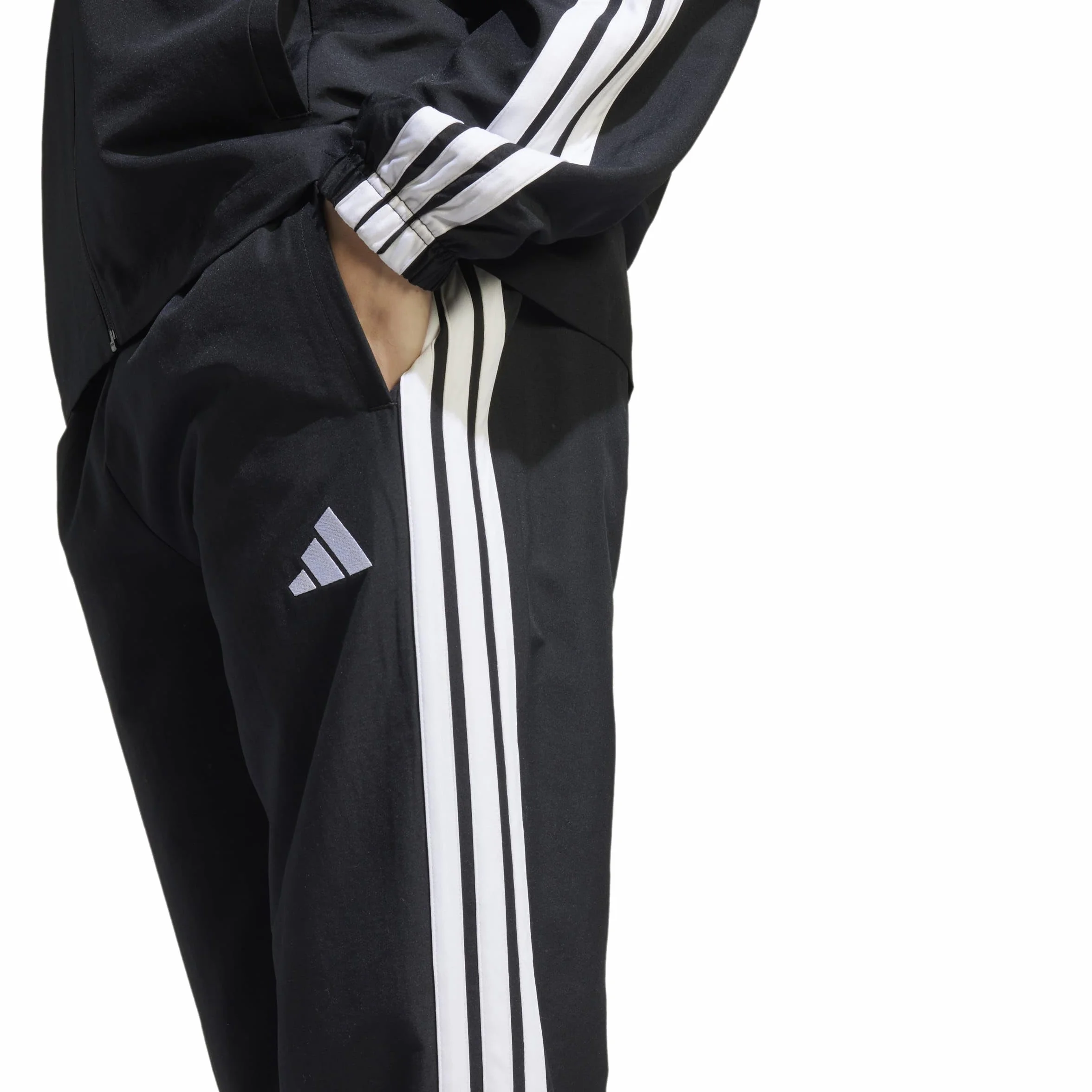 adidas Mężczyźni 3 STRIPES WOVEN TRACKSUITS, black, XXL
