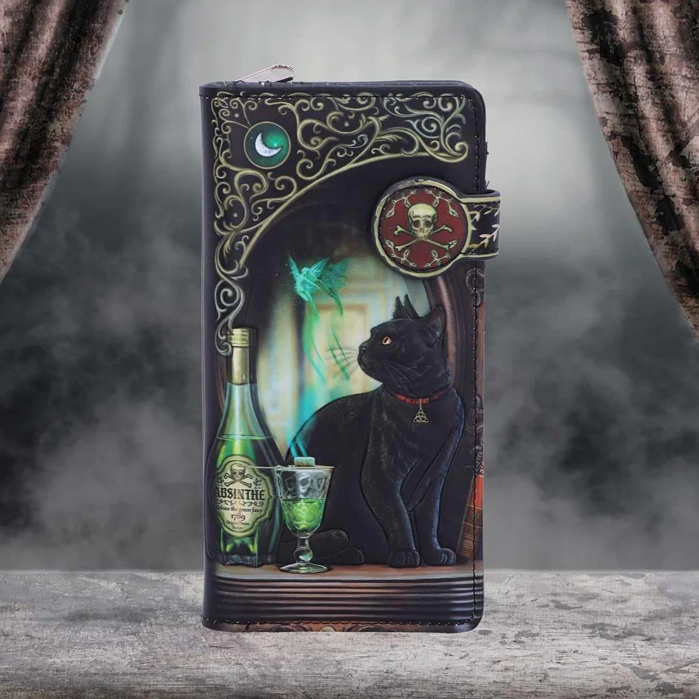 Nemesis Now B4863P9 Absinthe wytłaczana torebka Lisa Parker 18,5 cm, PU, czarna