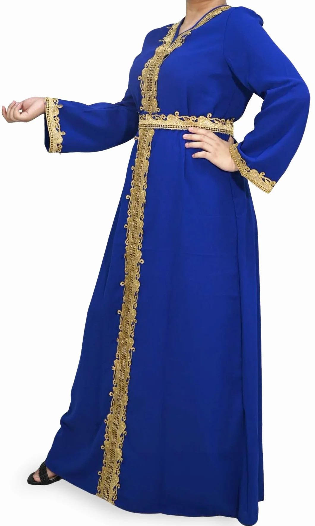 Royal Blue Djellaba Dla Kobiet