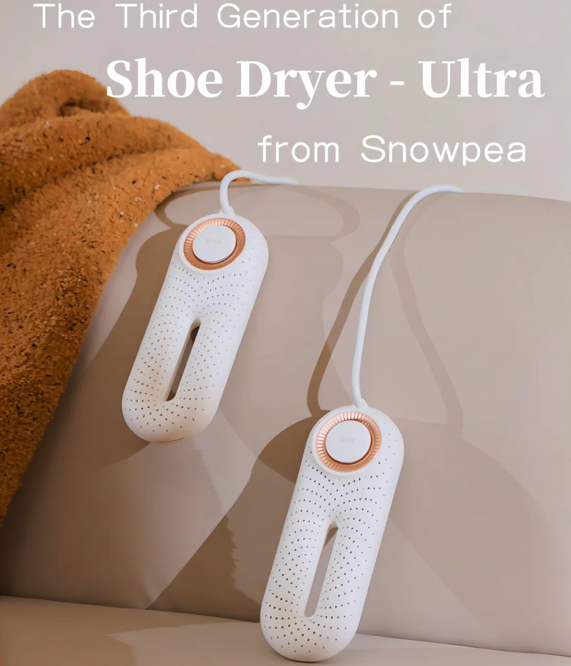 Snowpea Elektryczna suszarka do butów z wentylatorem, wyższa moc do 37 W, wydajniejsza, szybsze suszenie, gorące powietrze, zaawansowana konstrukcja