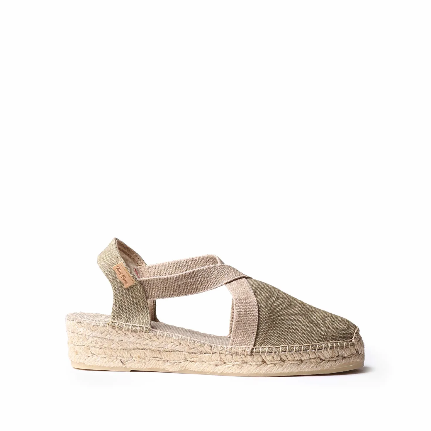 TONI PONS VERDI-V - Vegan wedge espadrille for women by Toni Pons made of cotton fabric.