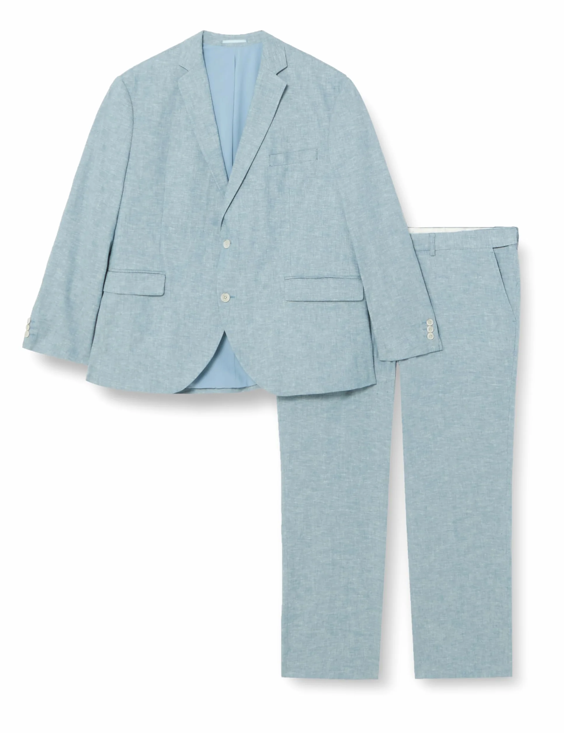 JACK & JONES Jprriviera Linen Suit Slim Fit Sn Pls garnitur męski, Troposphere/Fit: slim fit, 70 Duże rozmiary