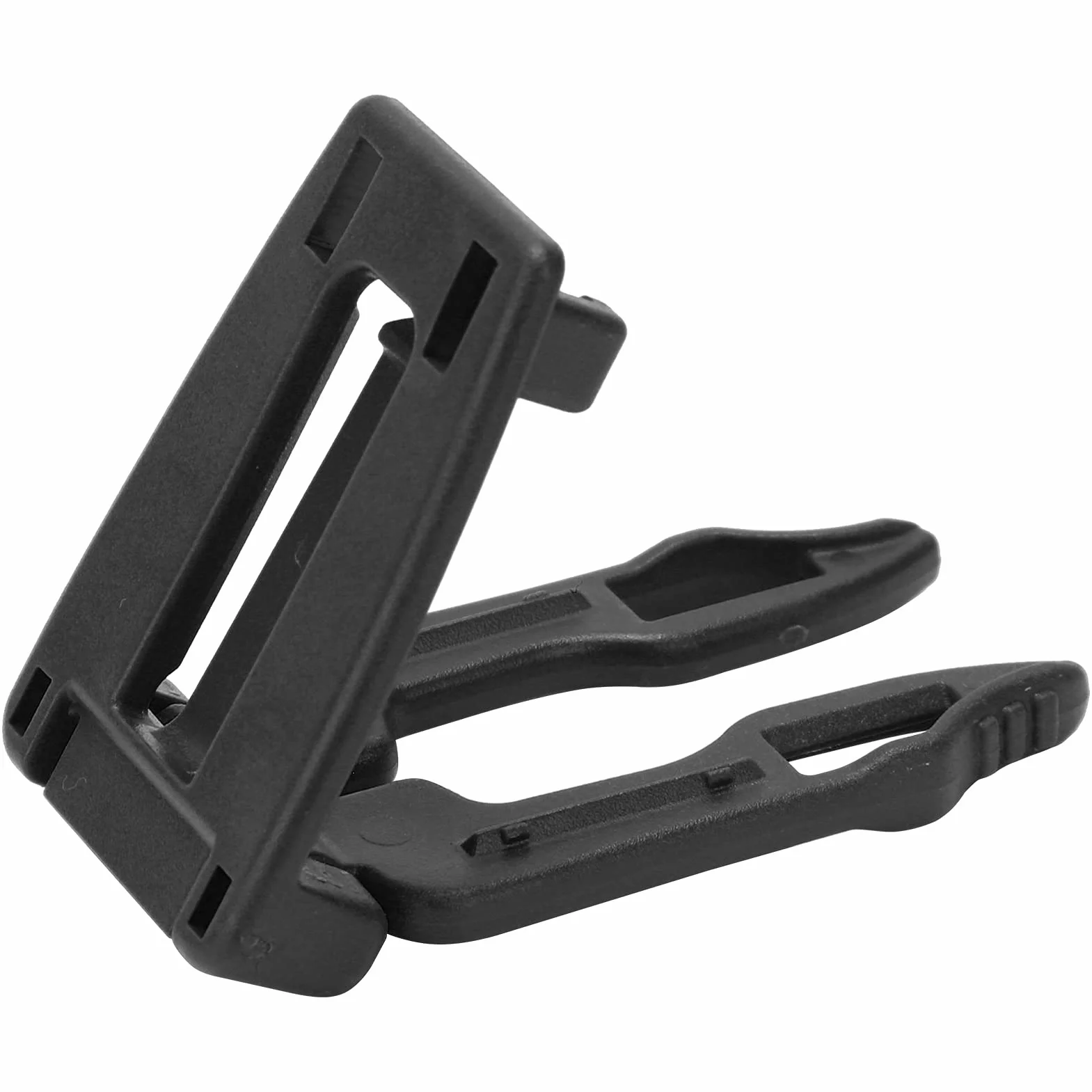 Molle Pasbing Pasek Klucz klamry Wysokiej jakości plastikowe trwałe plecak Podłączanie klamrów dla plecaków kołnierzy dla psów smycze 10pcs (Czarny)