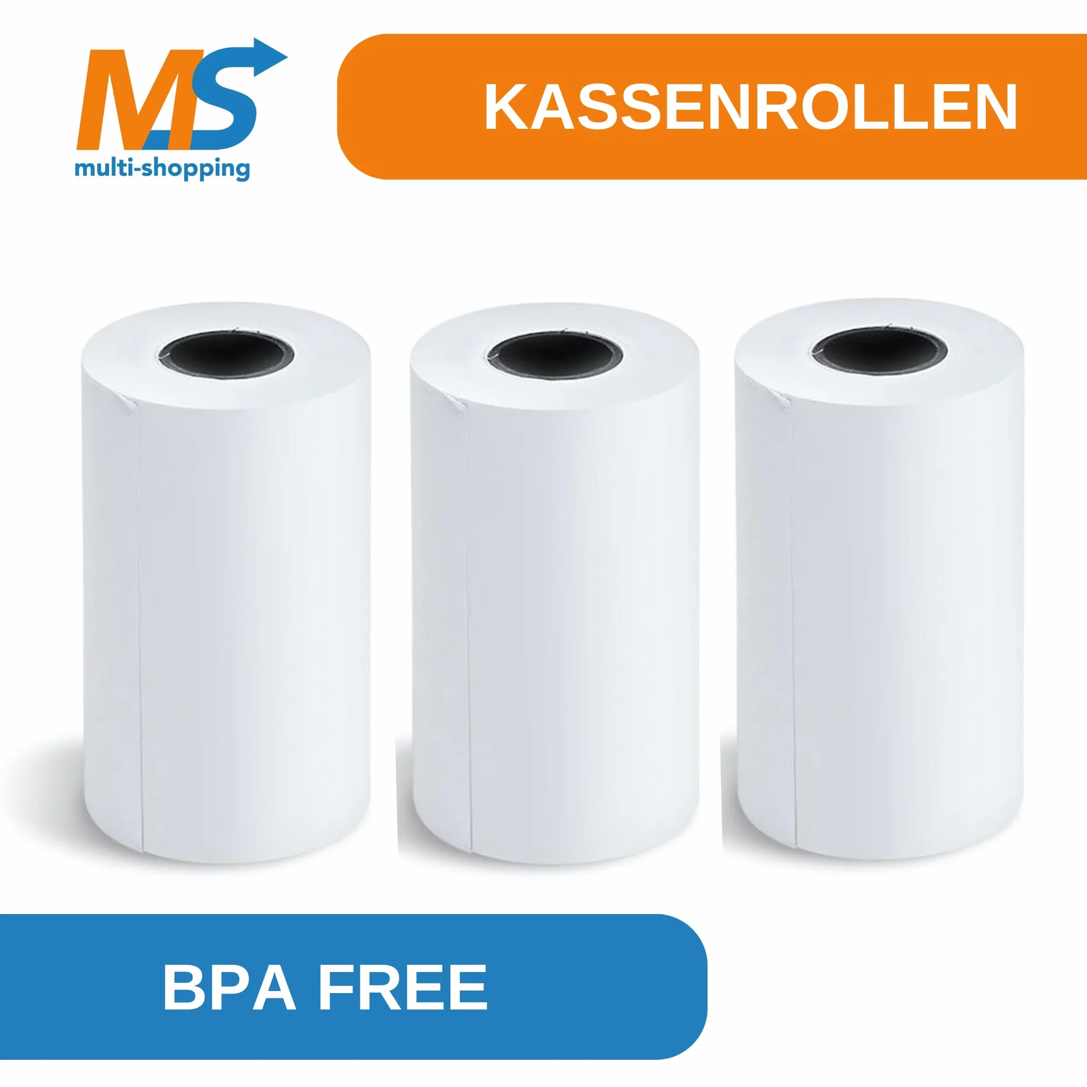 Rolki do kasy/rolki termiczne/rolki bonowe 80 mm x 80 m x 12 mm, bez BPA 55 g/ do wszystkich powszechnie stosowanych termicznych drukarek kasowych B: 80 mm x dł.: 80 m Ø 80 mm (10)