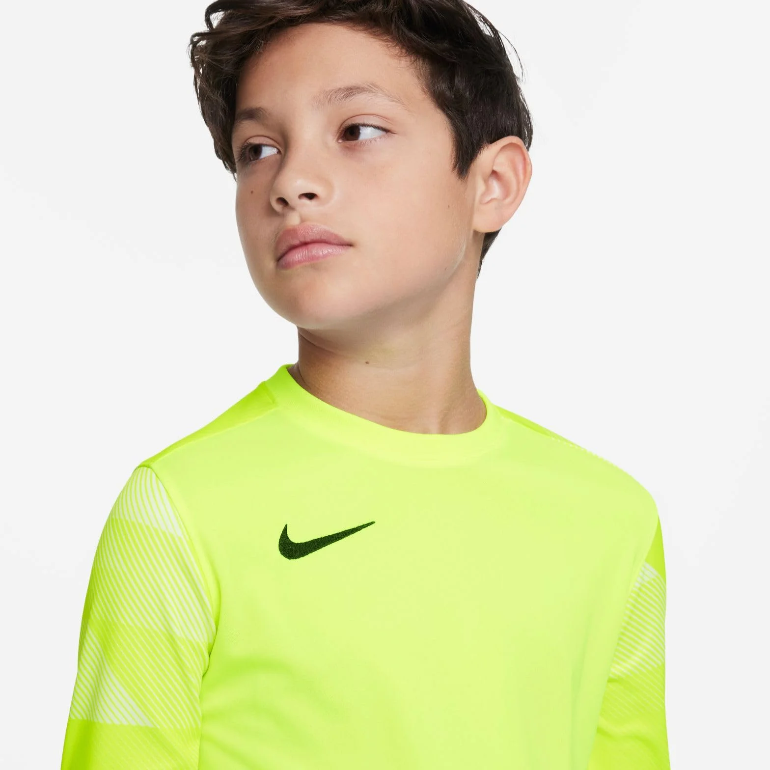 Nike chłopięcy Y NK DRY PARK IV JSY LS GK koszulka z długim rękawem, wolt/biały/(czarny), S