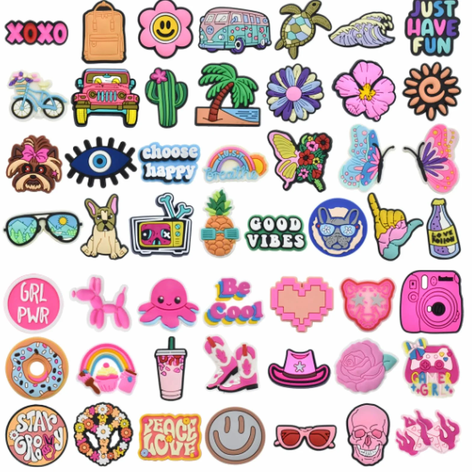 37pcs Buty Charm Pins Ozdoby Do Buty Croc Charm Akcesoria Diy