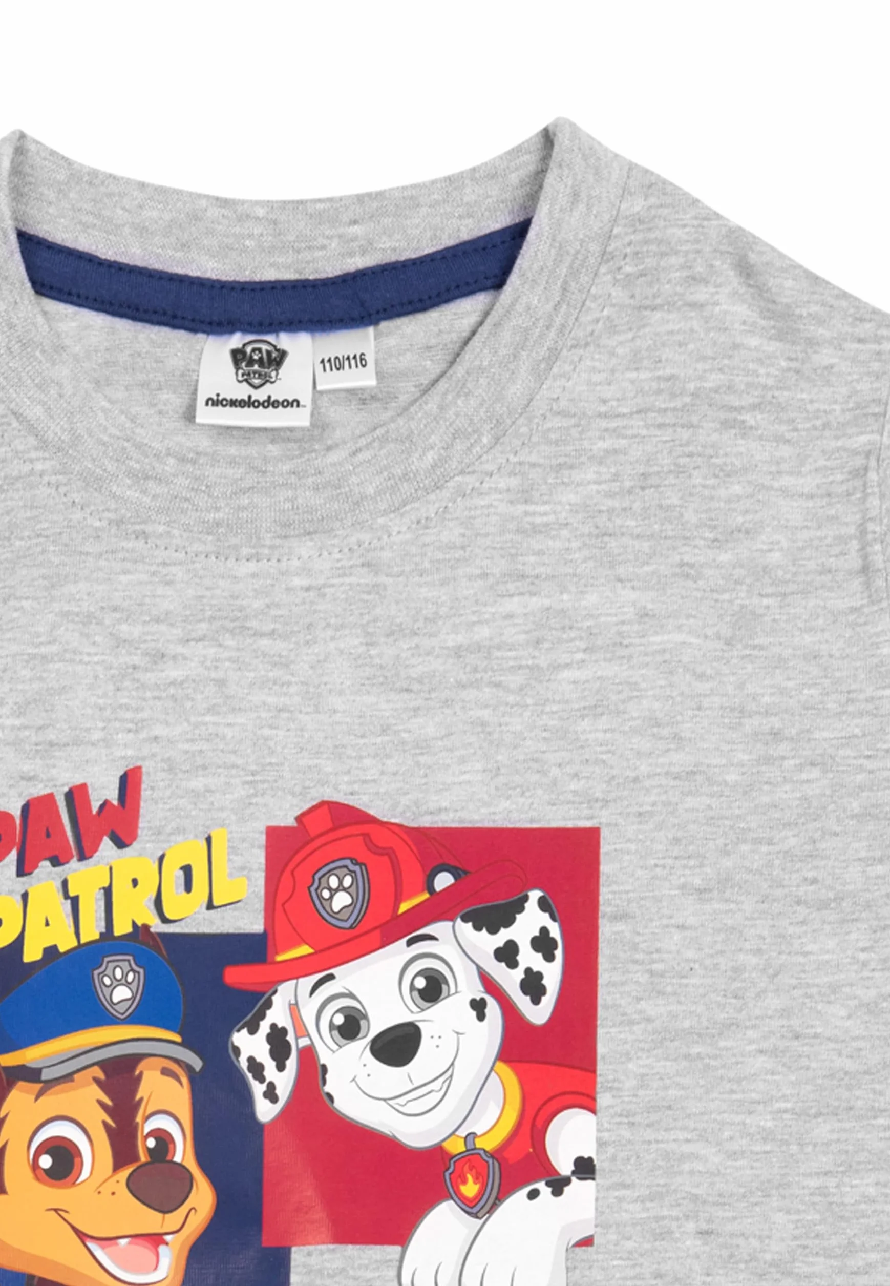 Psi Patrol T-shirt dla chłopców – Chase, Marshall & Rubble - koszulka dziecięca z krótkim rękawem szara