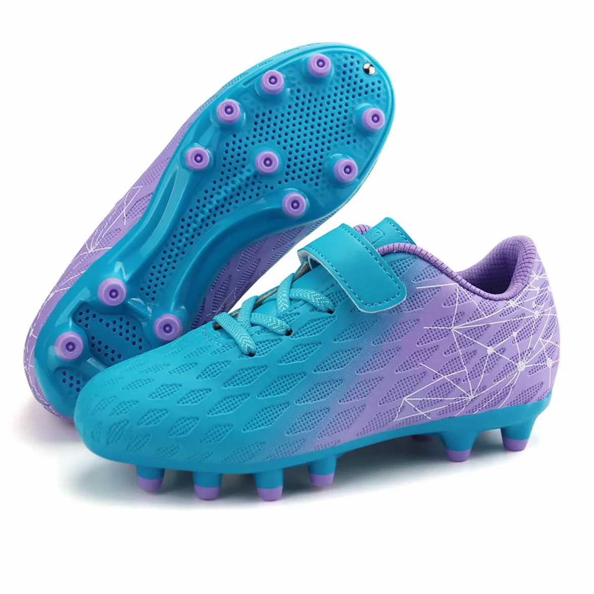 JABASIC Kids Firm Ground buty piłkarskie, dla chłopców i dziewczynek, sportowe buty piłkarskie