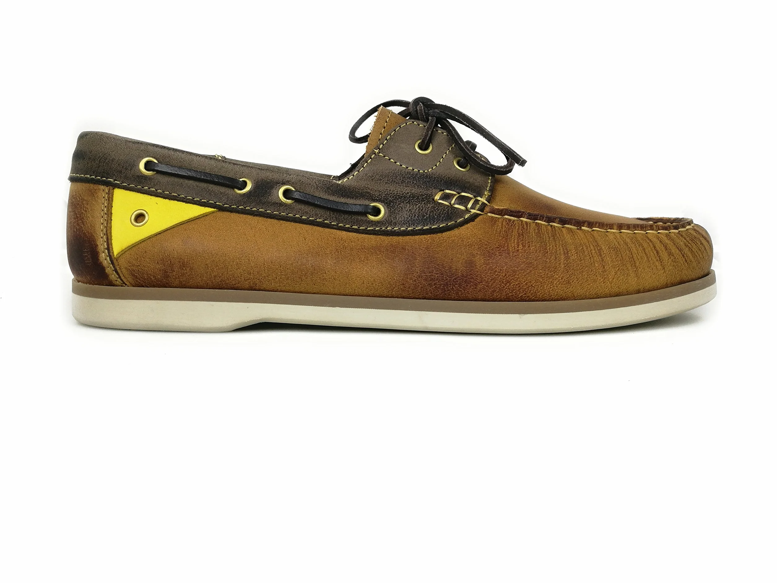 Zerimar Skórzane buty żeglarskie dla mężczyzn | Buty żeglarskie Męskie | Buty żeglarskie męskie | Mokasyny Man