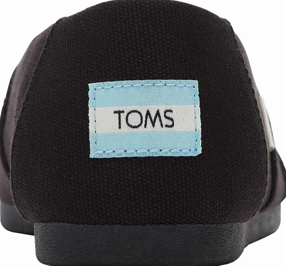 TOMS Alpargata Cotton Canvas Womens Black/Black Espadrilles-UK 8 / EU 42